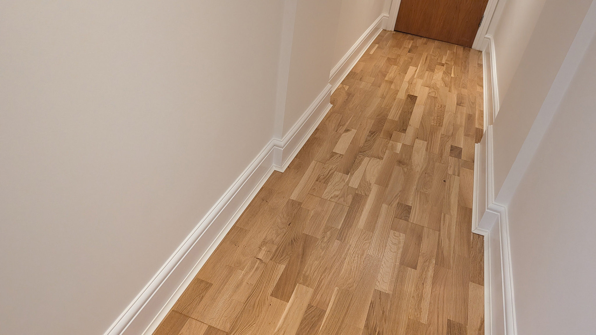 3-strip engineered oak floors restoration - Epsom