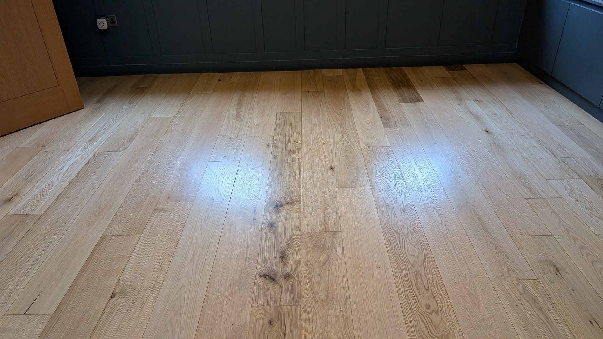 Sanded and sealed engineered oak floor - Harpenden