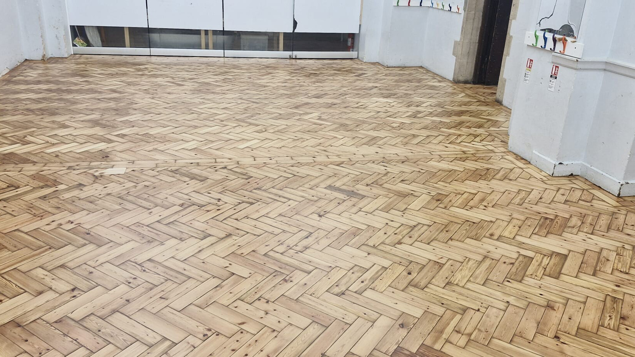 Pine Parquet Flooring Restoration - Marylebone