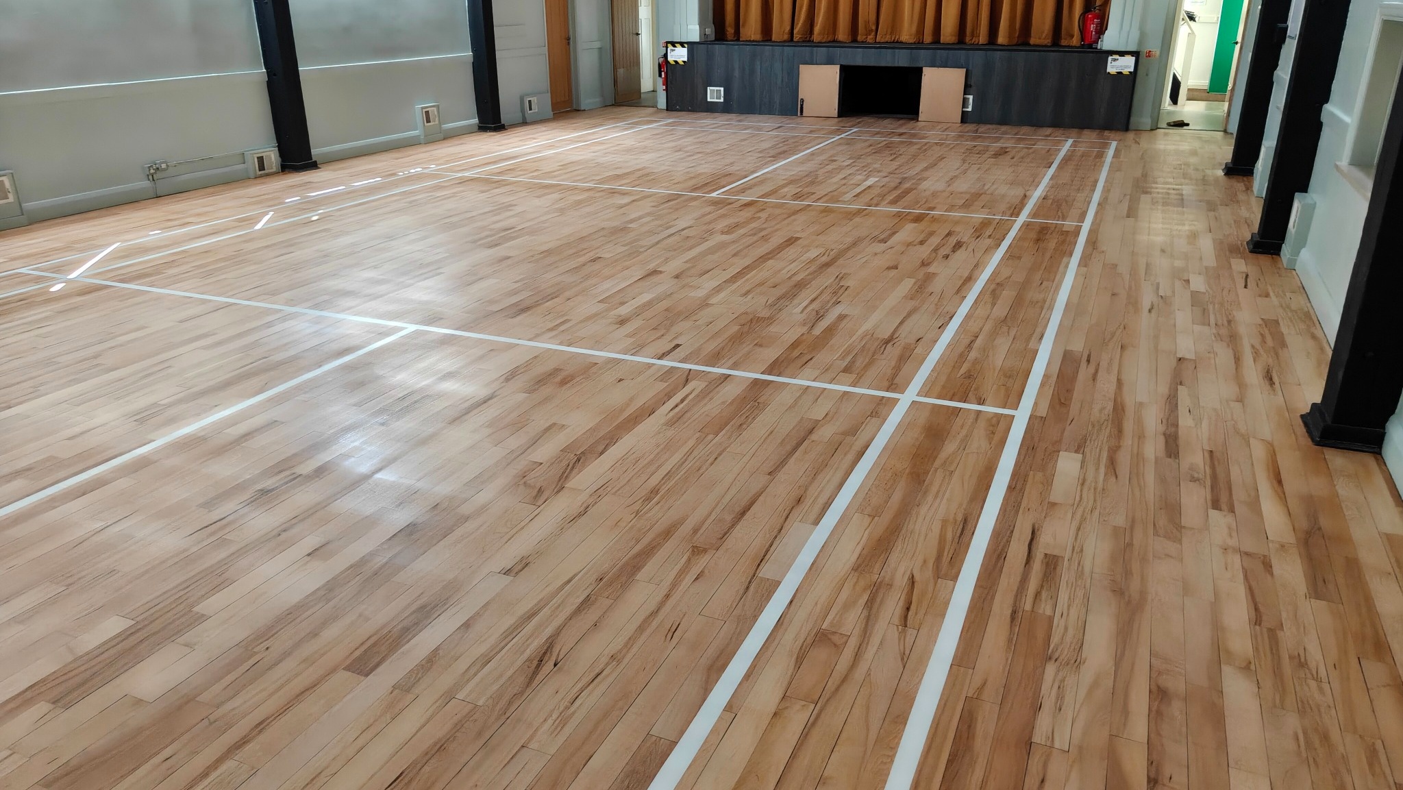 Sports Hall Flooring Sanding and Line Marking - Ickenham