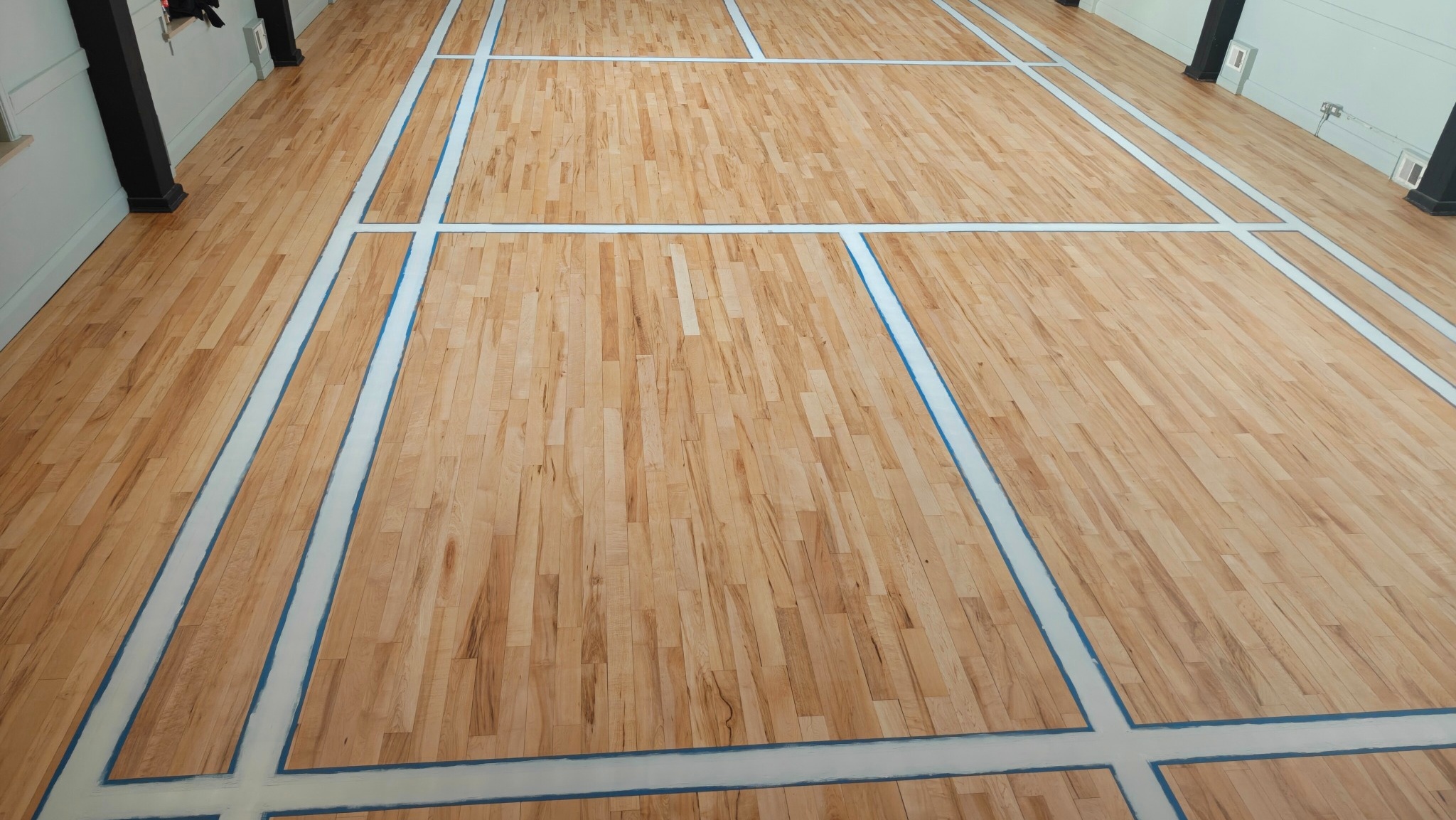 Sports Hall Flooring Sanding and Line Marking - Ickenham