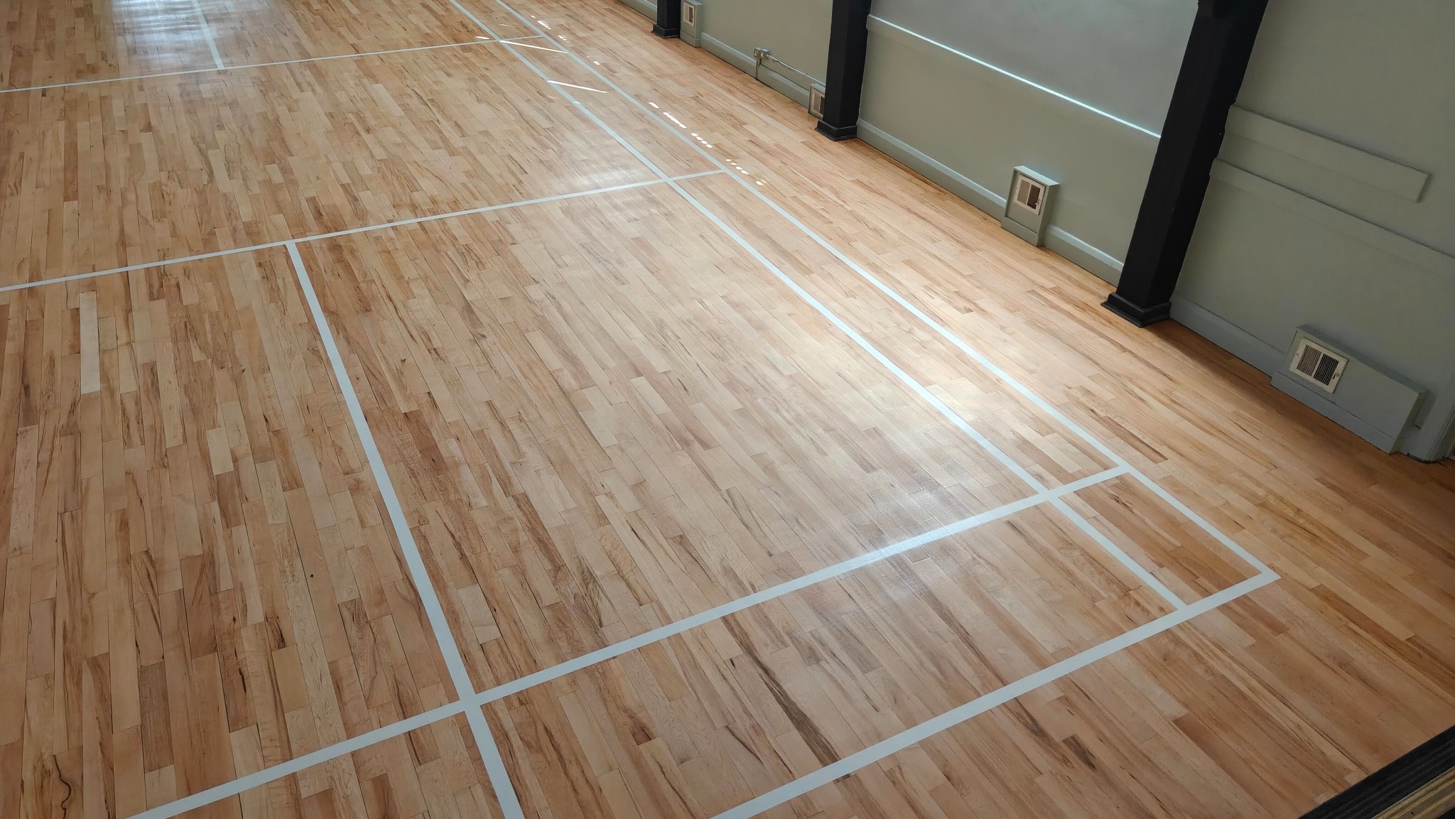 Sports Hall Flooring Sanding and Line Marking - Ickenham