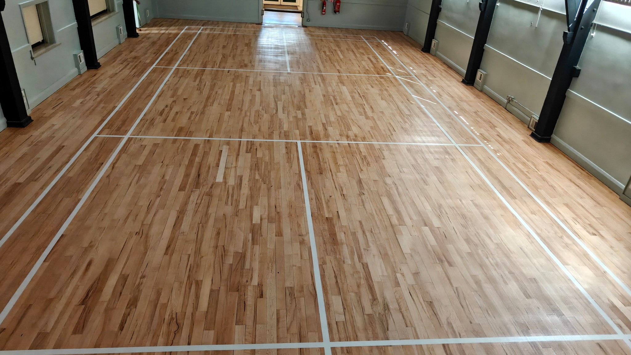 Sports Hall Flooring Sanding and Line Marking - Ickenham