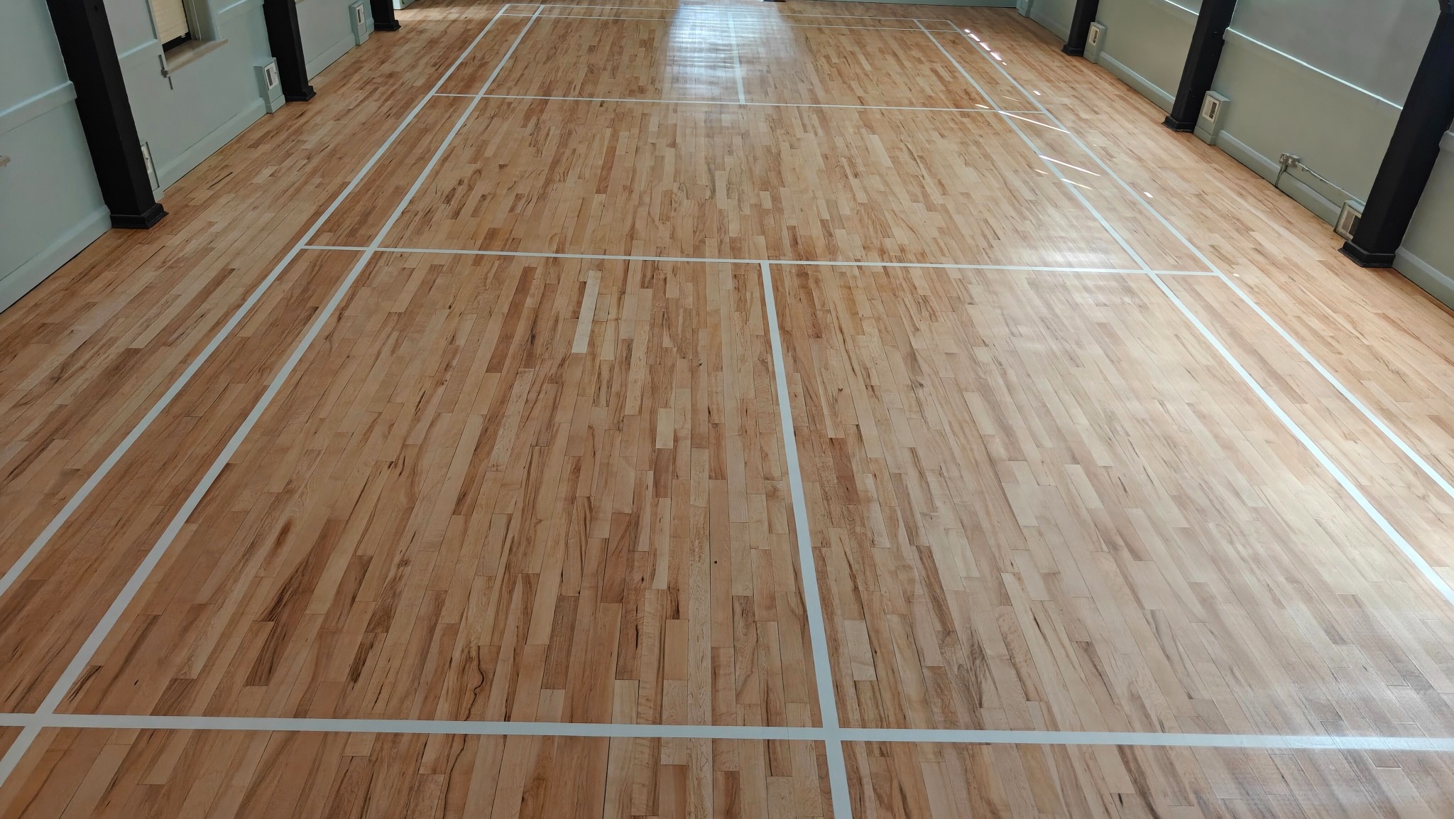 Sports Hall Flooring Sanding and Line Marking - Ickenham