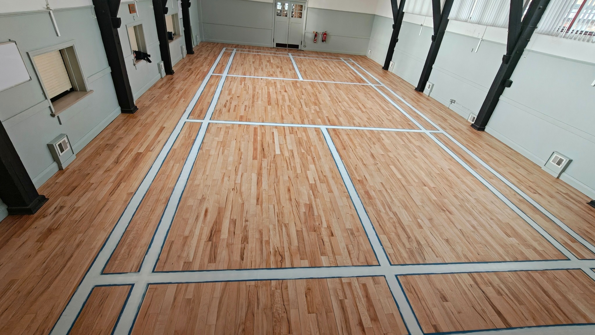 Sports Hall Flooring Sanding and Line Marking - Ickenham