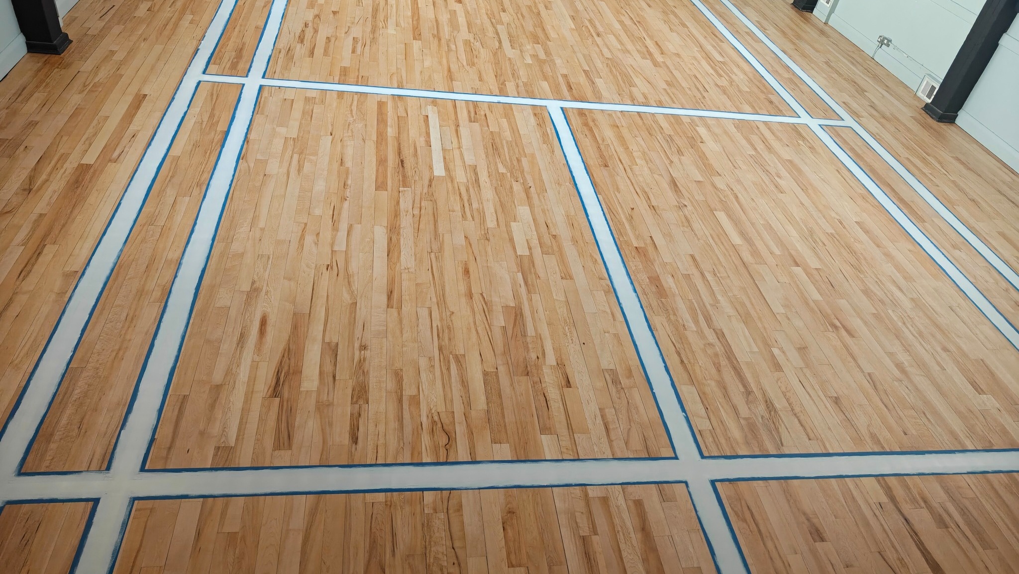 Sports Hall Flooring Sanding and Line Marking - Ickenham