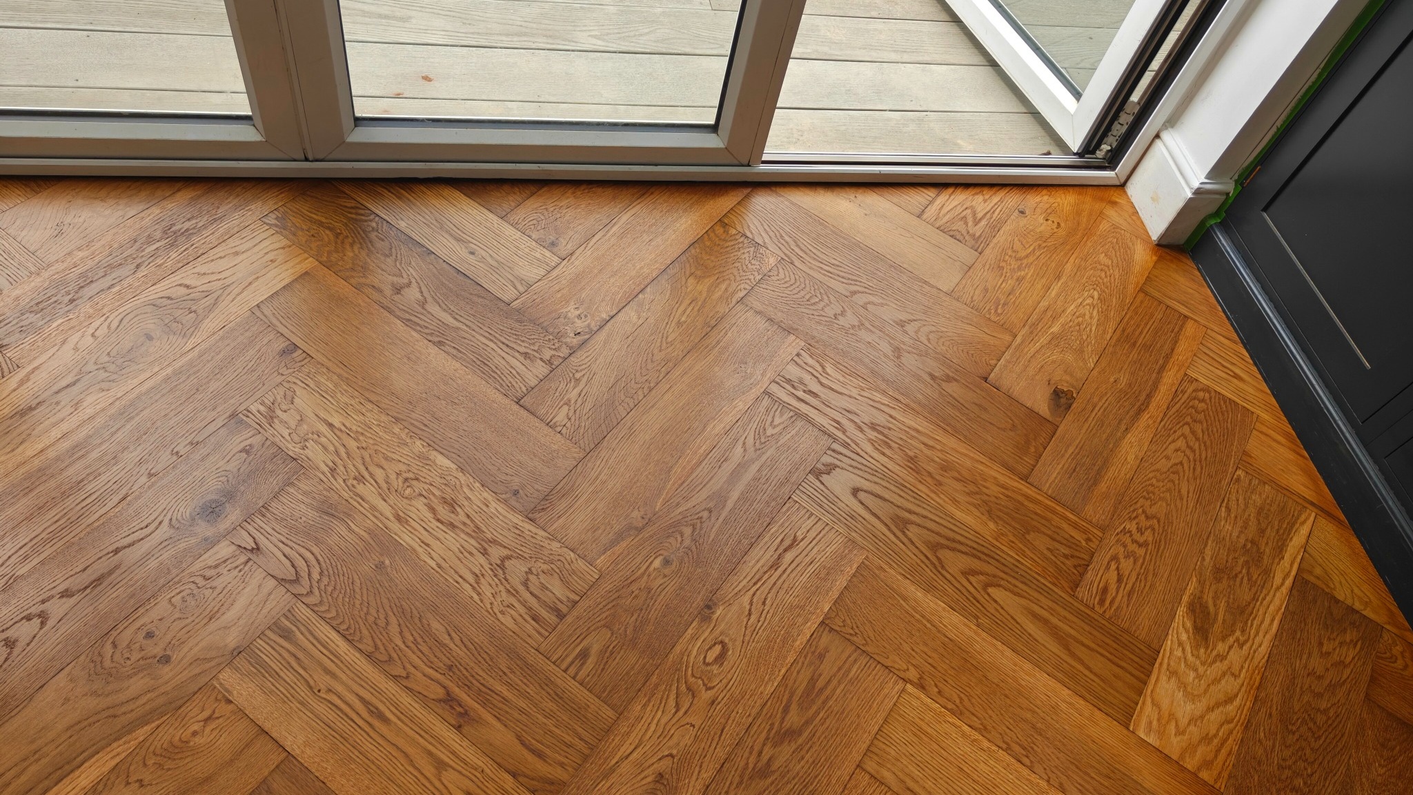 Herringbone Flooring Restoration - Wimbledon