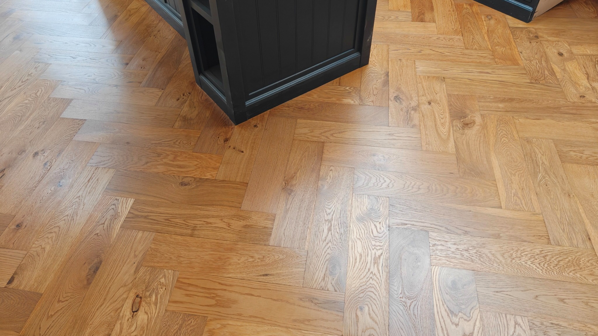 Herringbone Flooring Restoration - Wimbledon