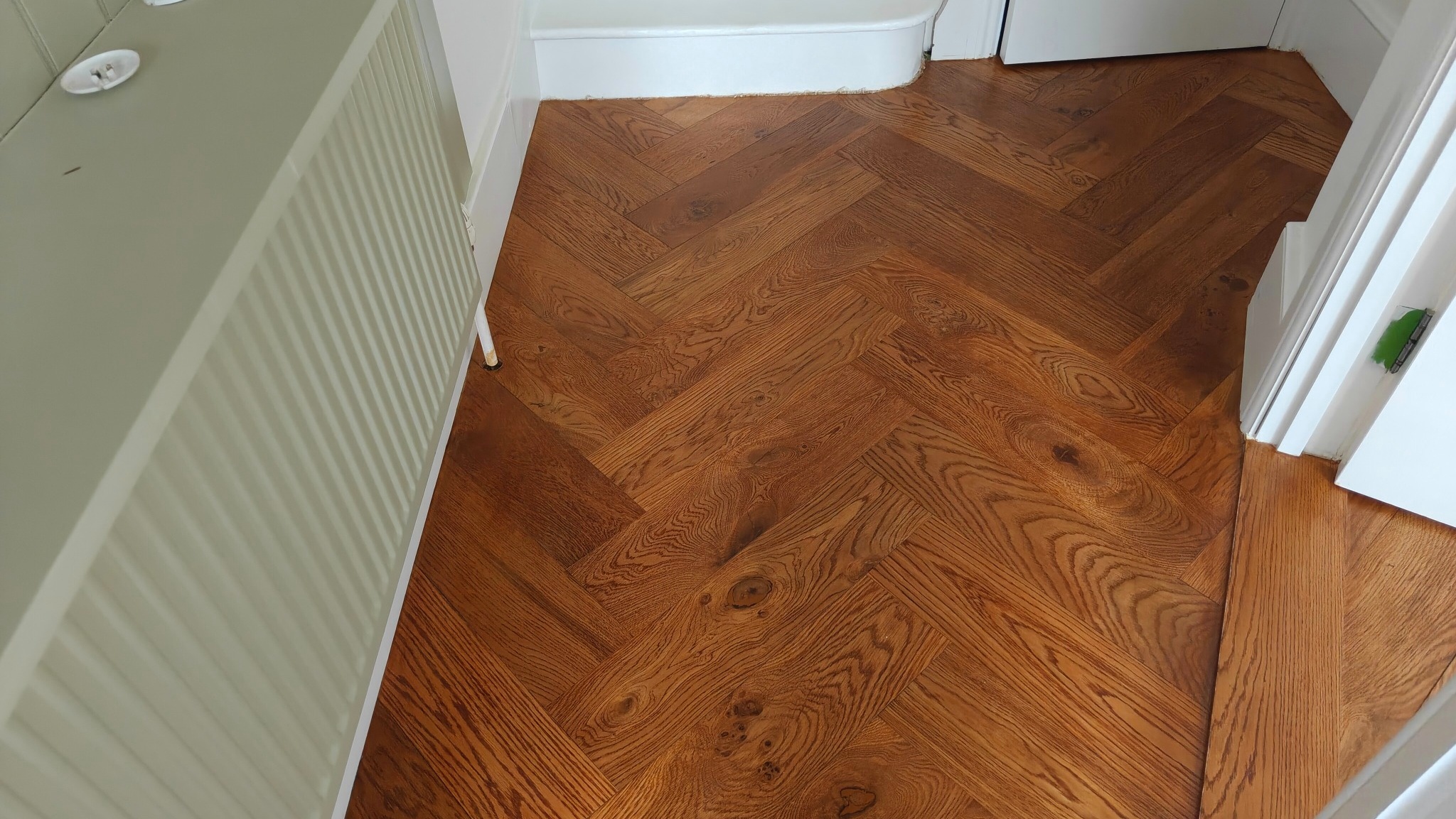 Herringbone Flooring Restoration - Wimbledon