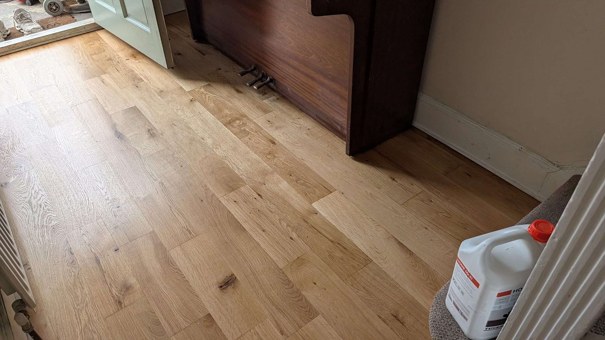 Solid Oak Flooring Restoration - Sutton
