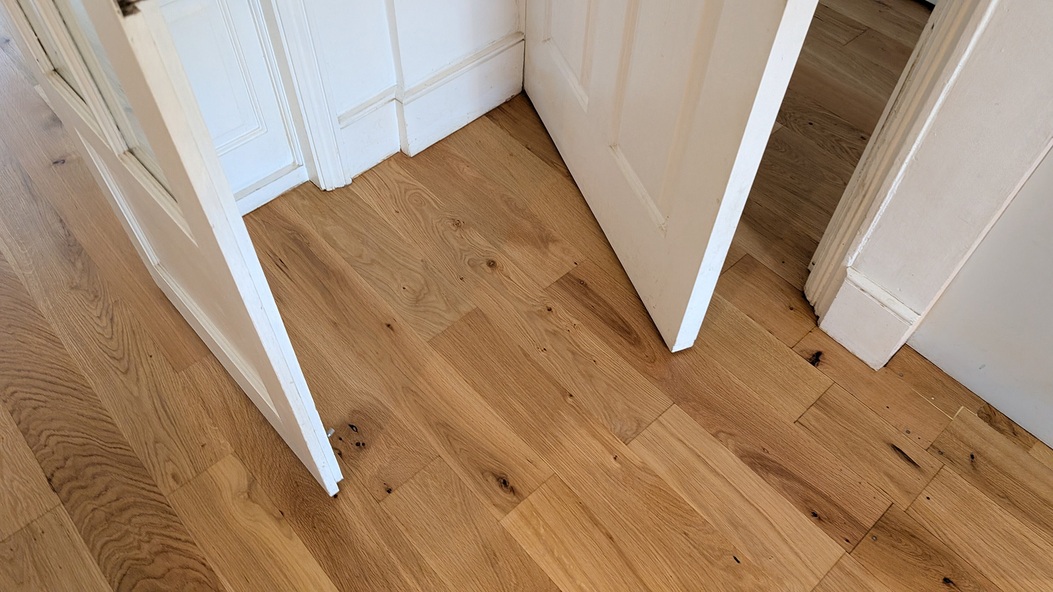 Solid Oak Flooring Restoration - Sutton