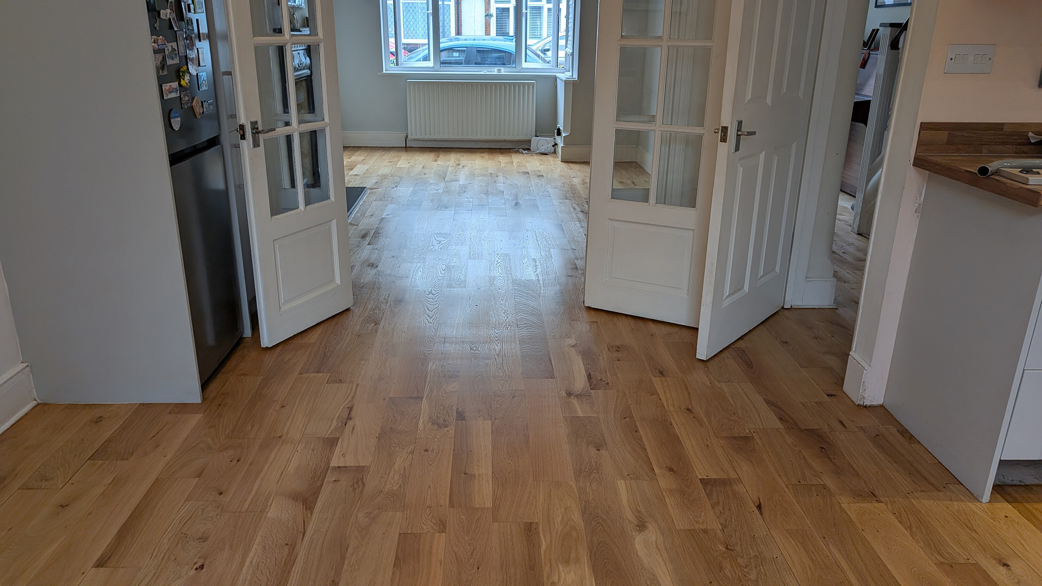 Solid Oak Flooring Restoration - Sutton