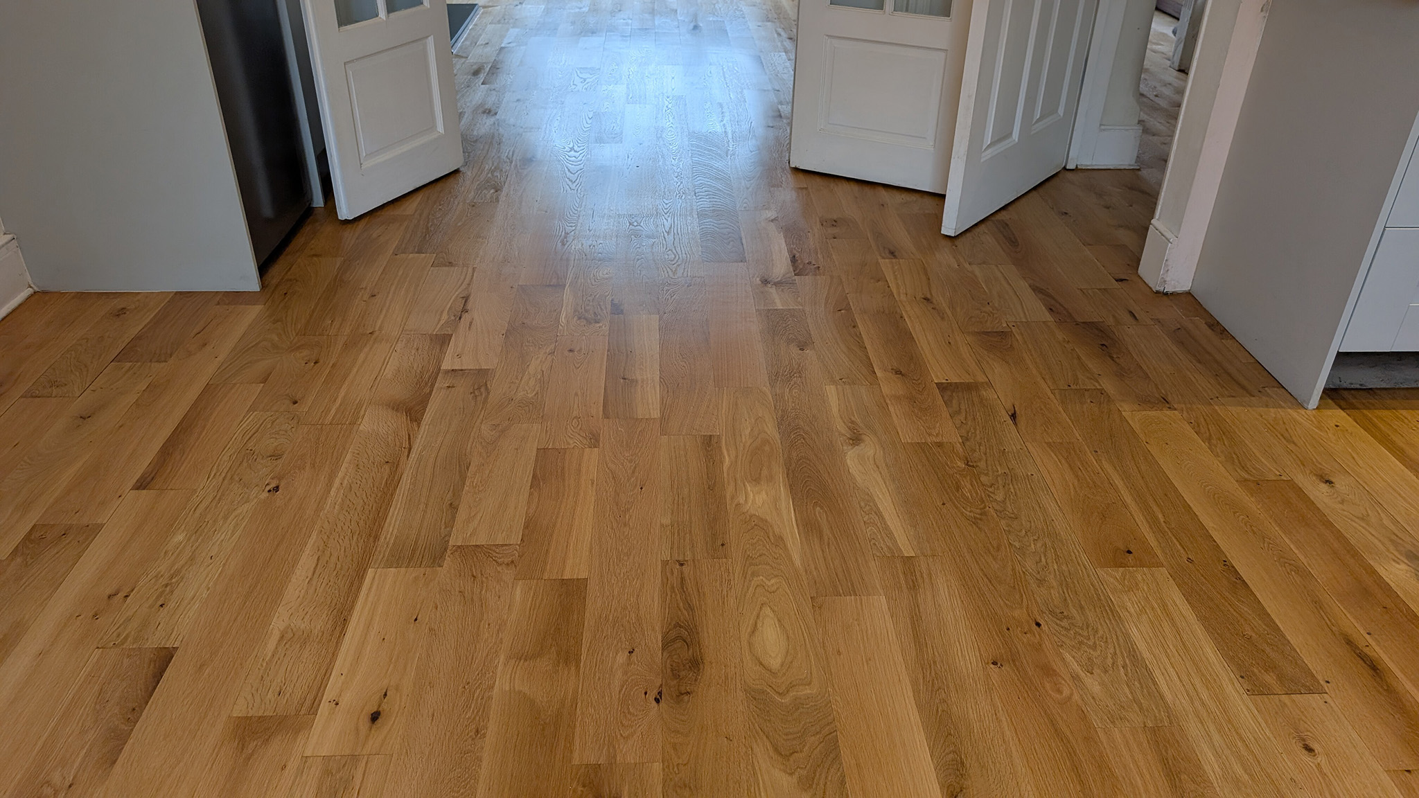 Solid Oak Flooring Restoration - Sutton