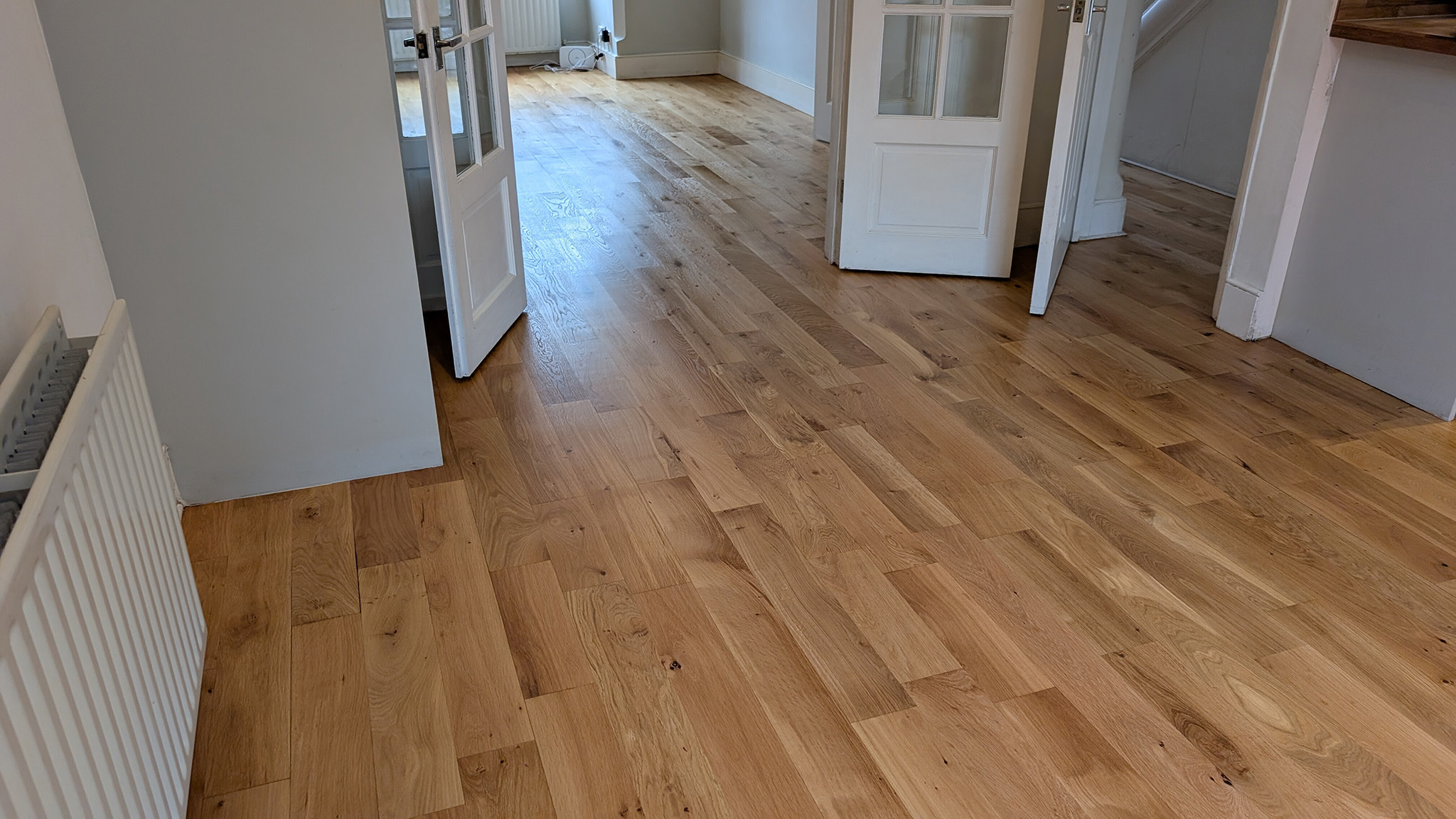 Solid Oak Flooring Restoration - Sutton