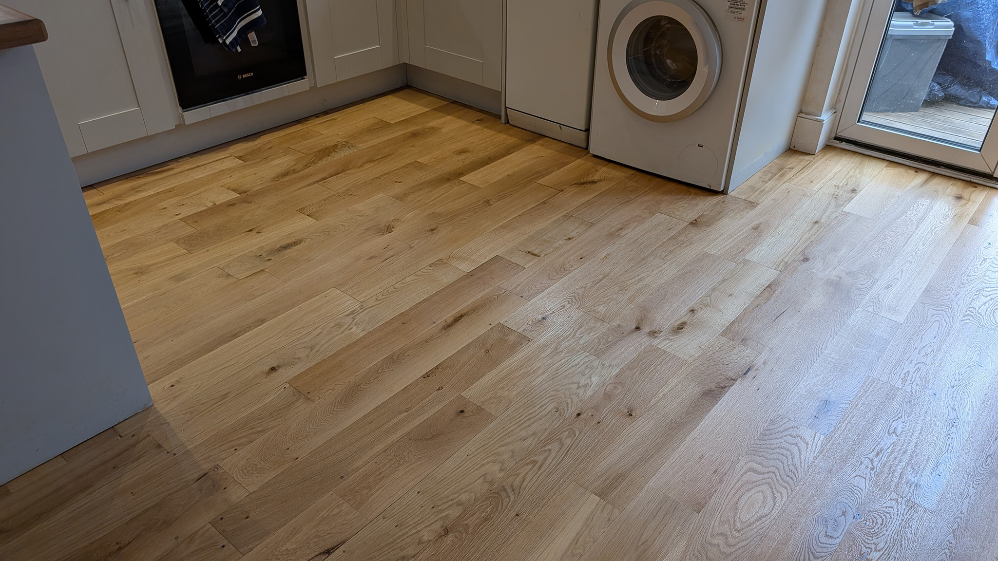 Solid Oak Flooring Restoration - Sutton