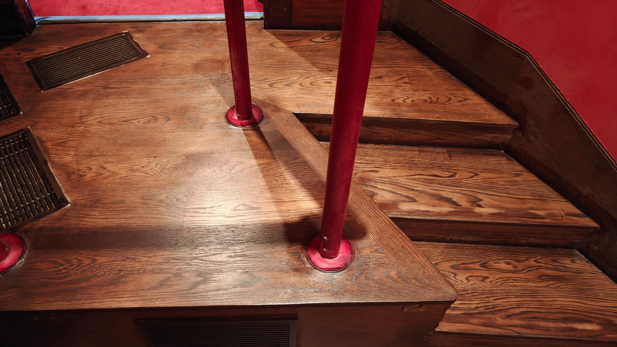 Restored Area of a Wooden Flooring in The Royal Opera House - Central London