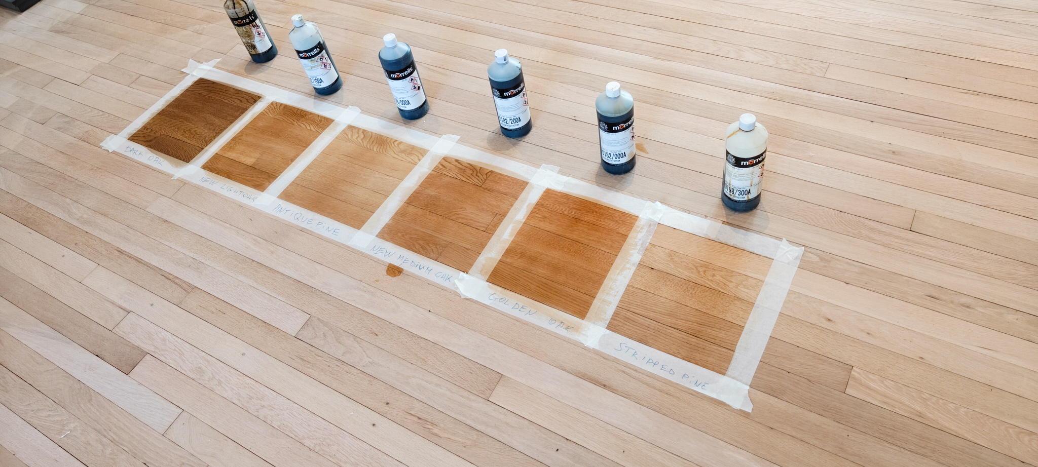 Providing samples of wood stains - Kingston