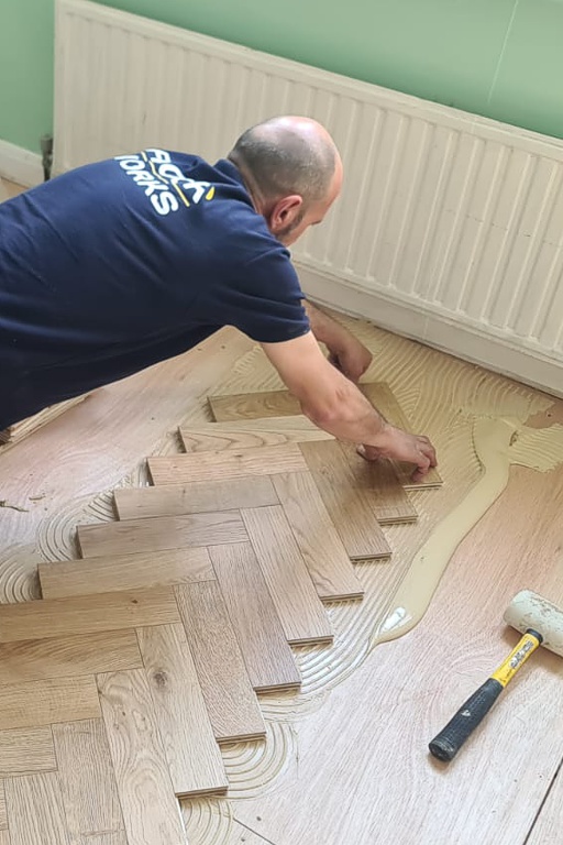 Parquet Floor Laying Project by Floorworks