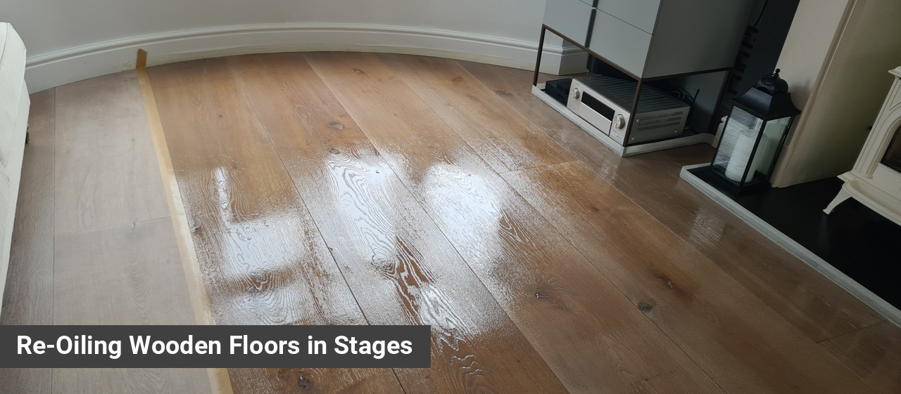 Re-Oiling Wooden Floors in Stages