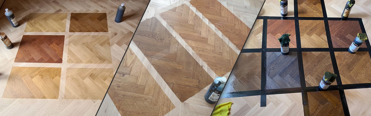 Colour samples made on your floor