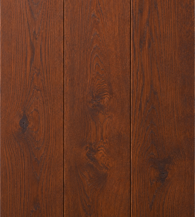 Oak Plank Stained in Morrells LF Rosewood colour