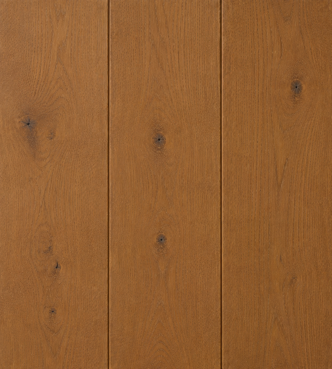 Oak Plank Stained in Morrells LF Teak colour