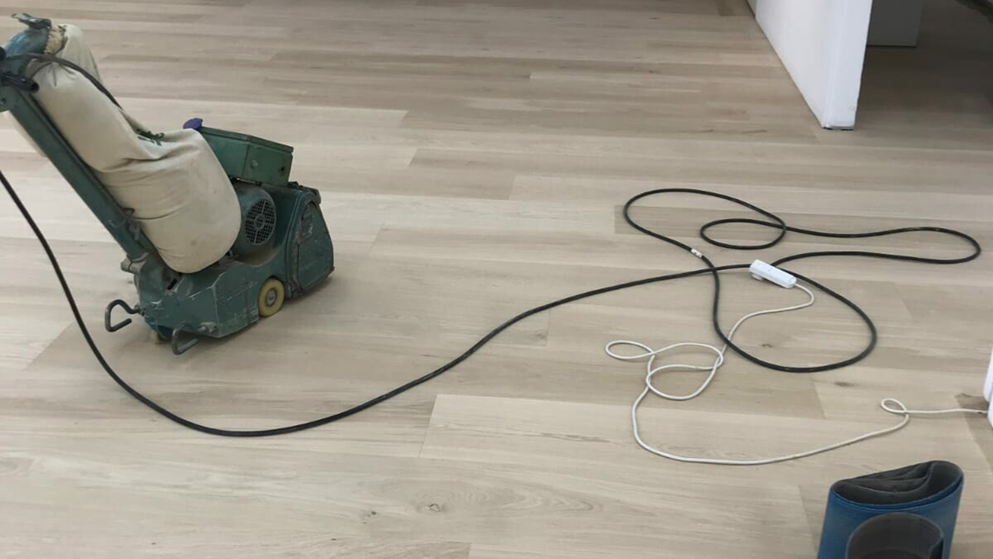 Floor Sanding with Bona Belt Floor Sander