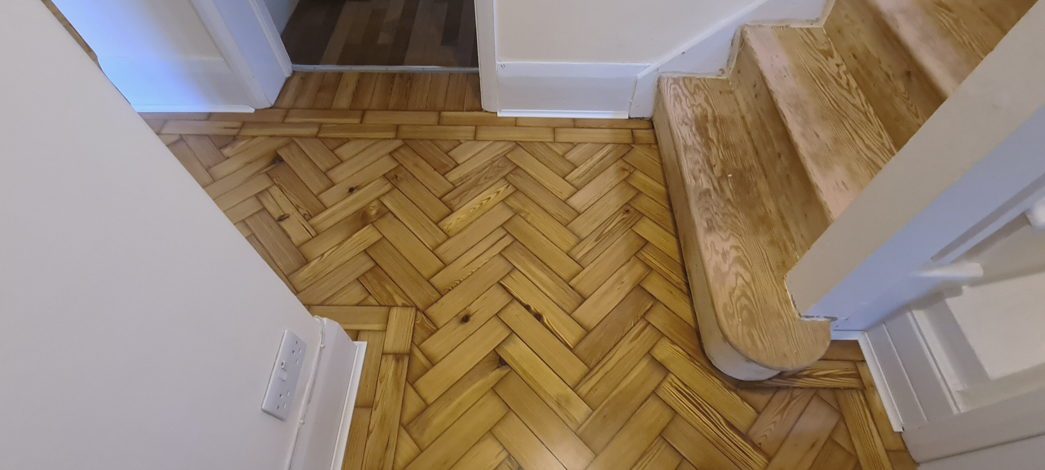 Pine Parquet Floor Restoration