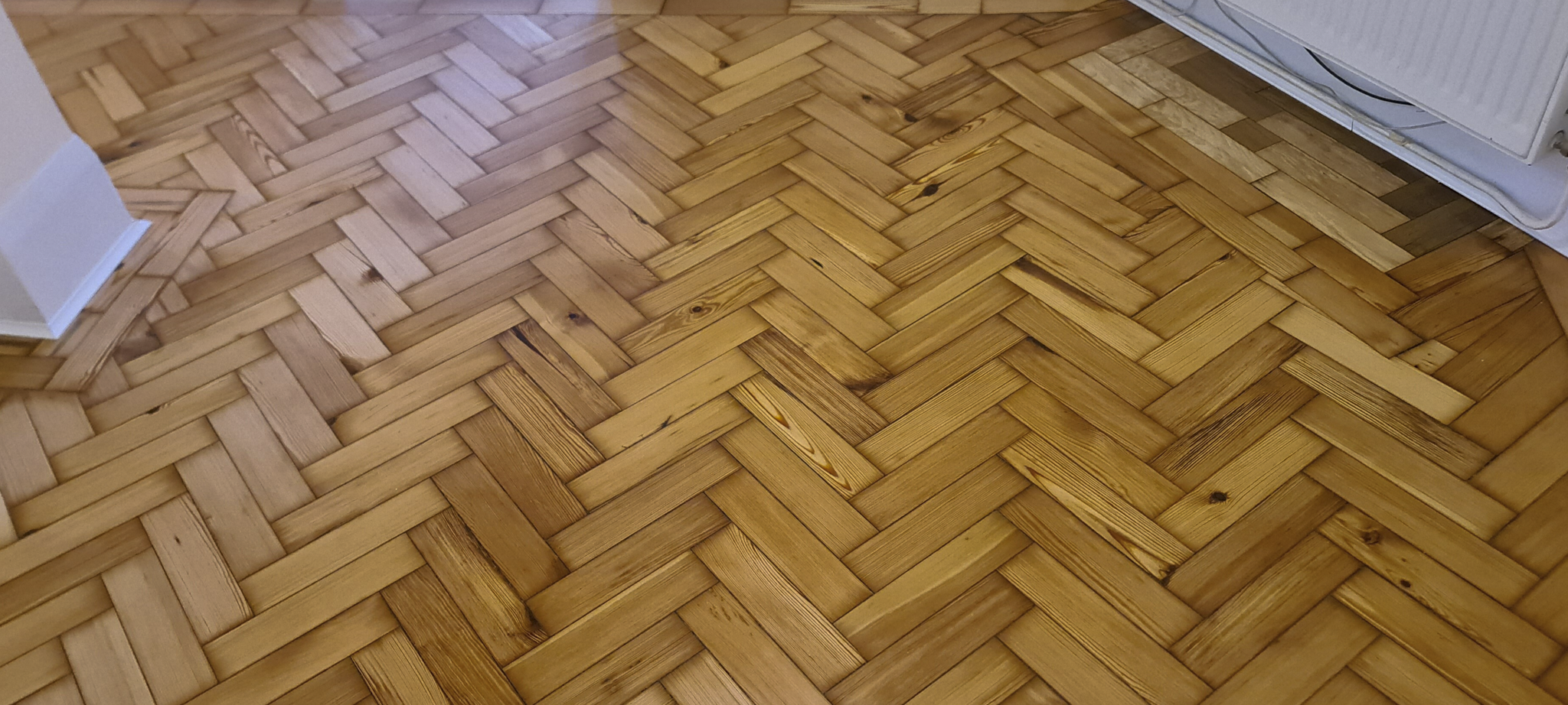 Pine Parquet Floor Restoration