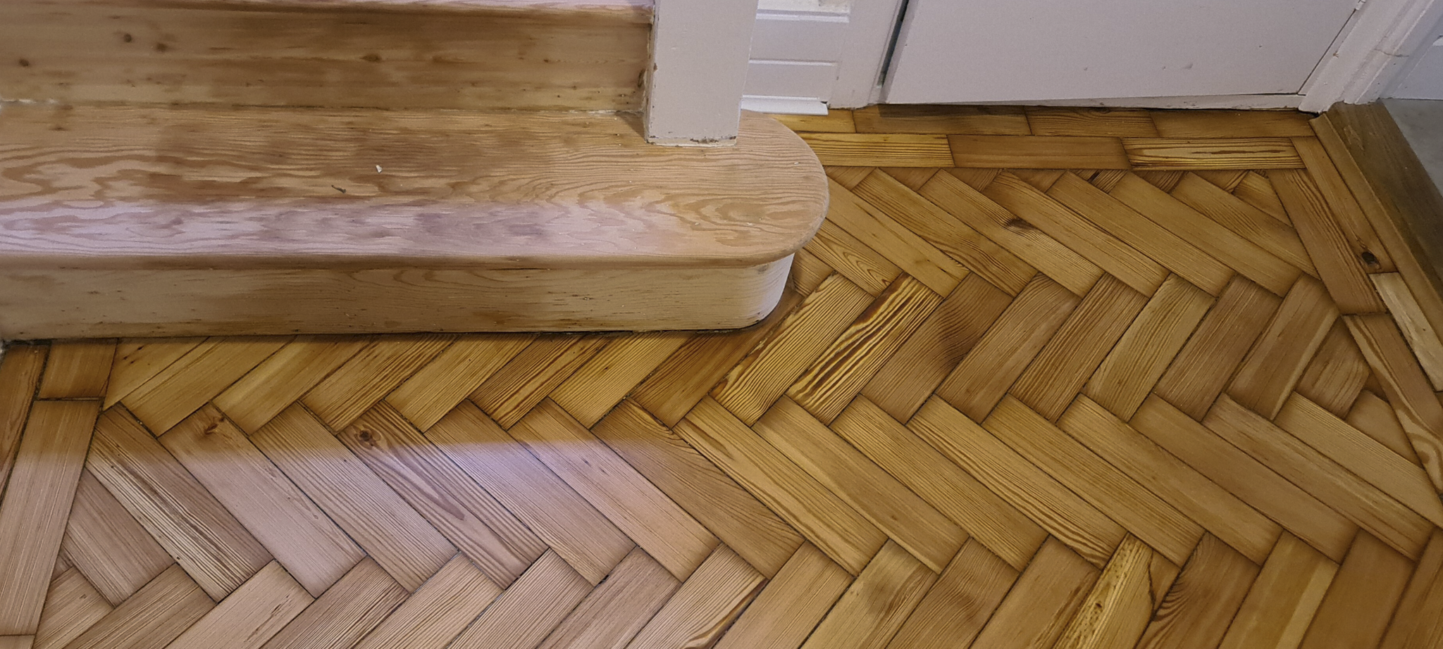 Pine Parquet Floor Restoration