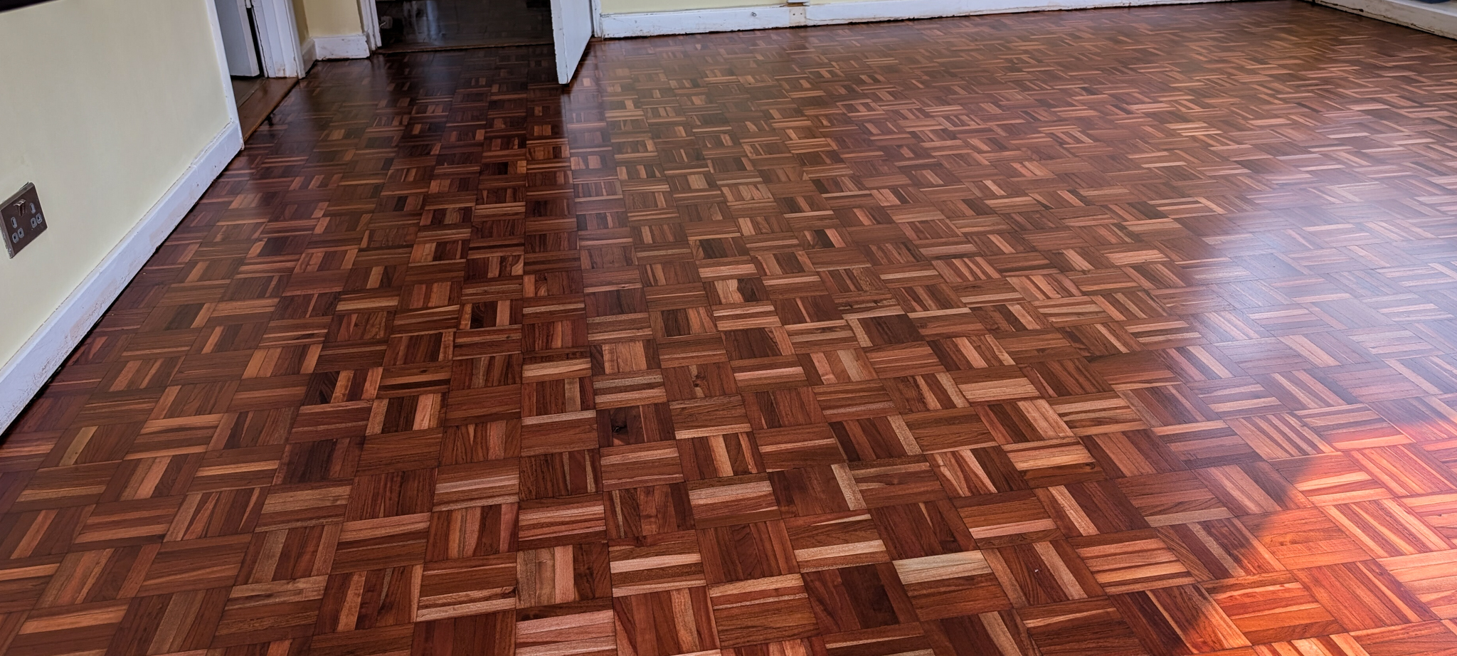 Mosaic Fingers Parquet Flooring Restoration