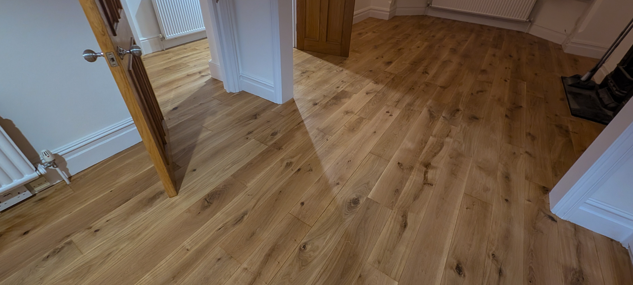 Engineered oak flooring renovation