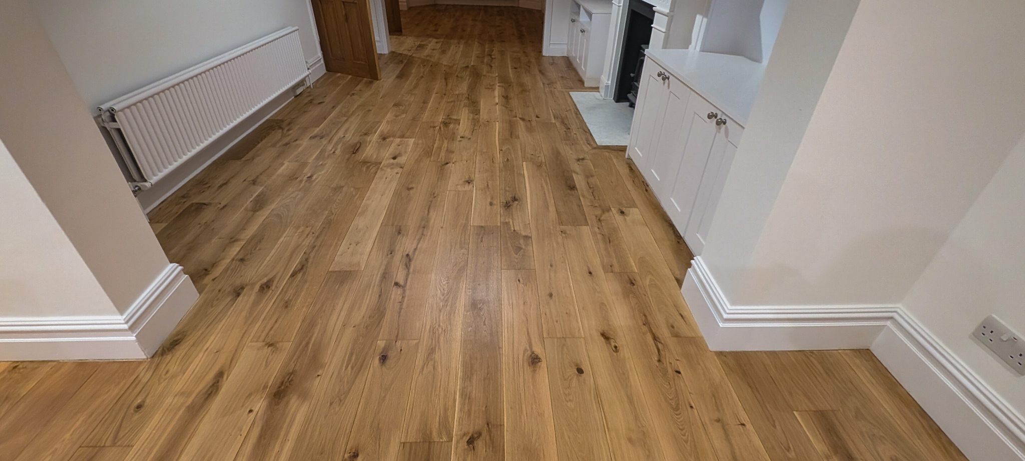 Engineered oak flooring renovation
