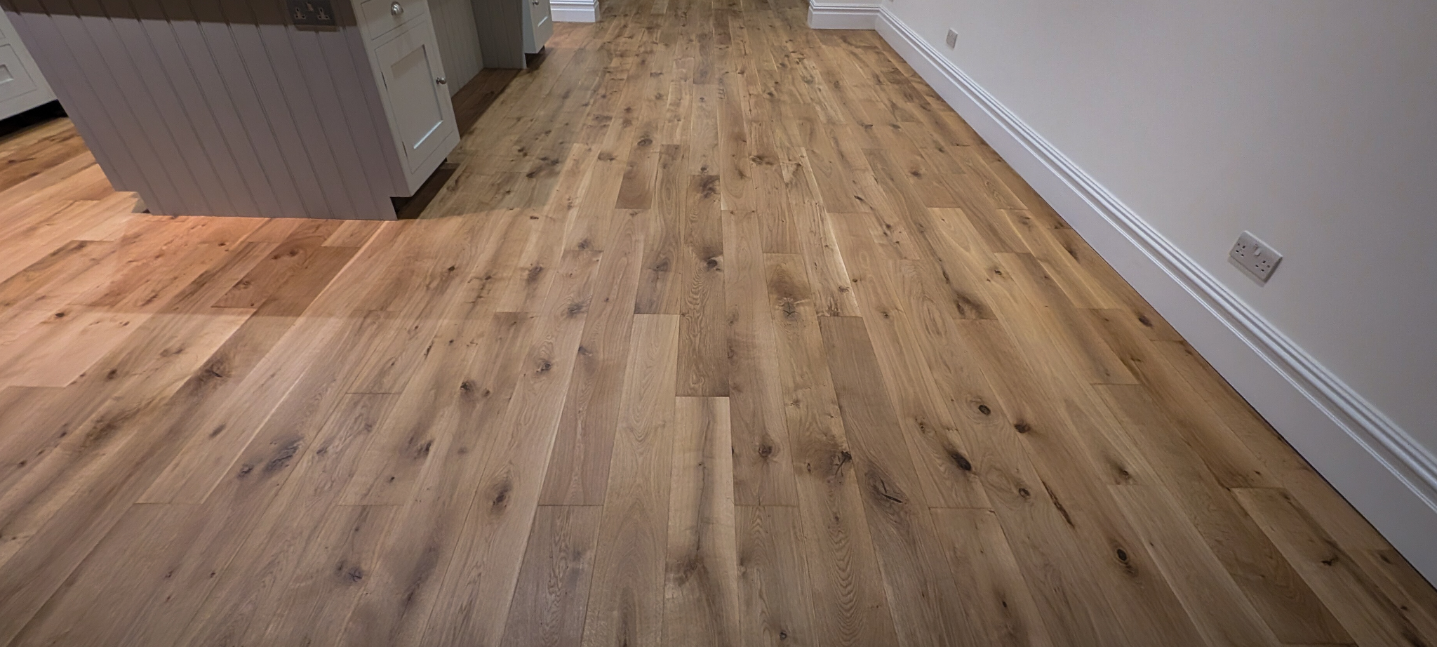Engineered oak flooring renovation