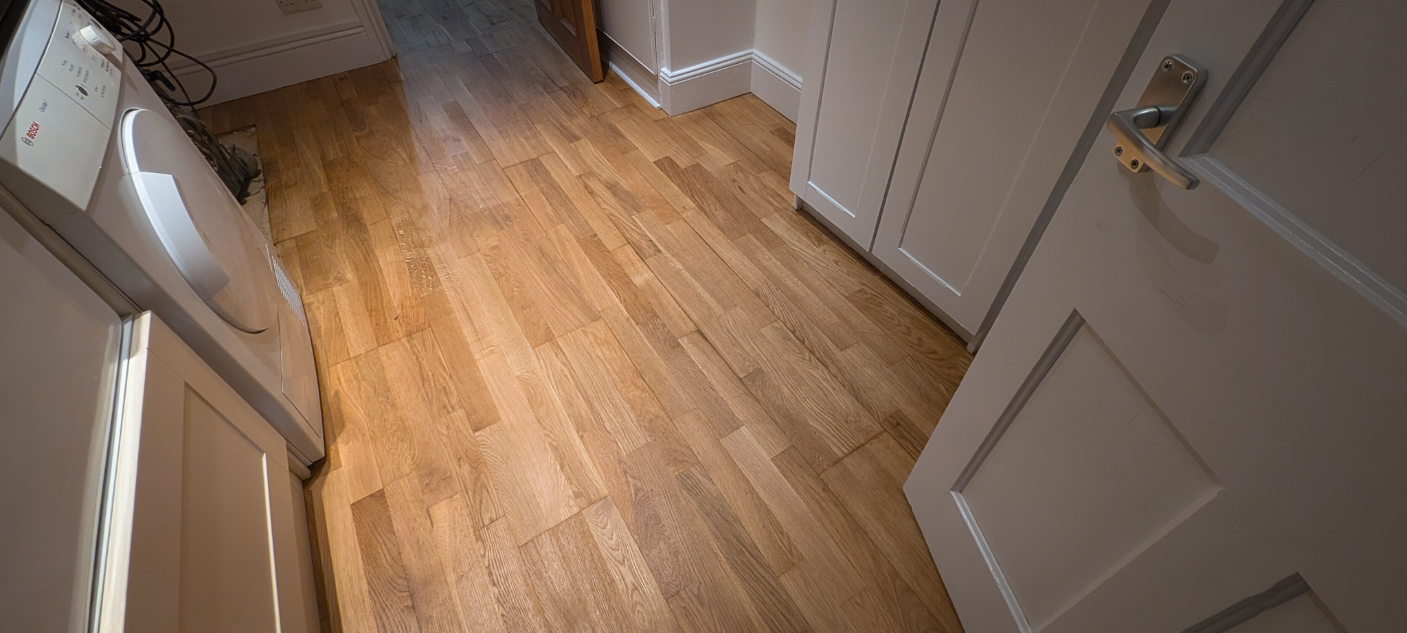 Engineered oak flooring renovation