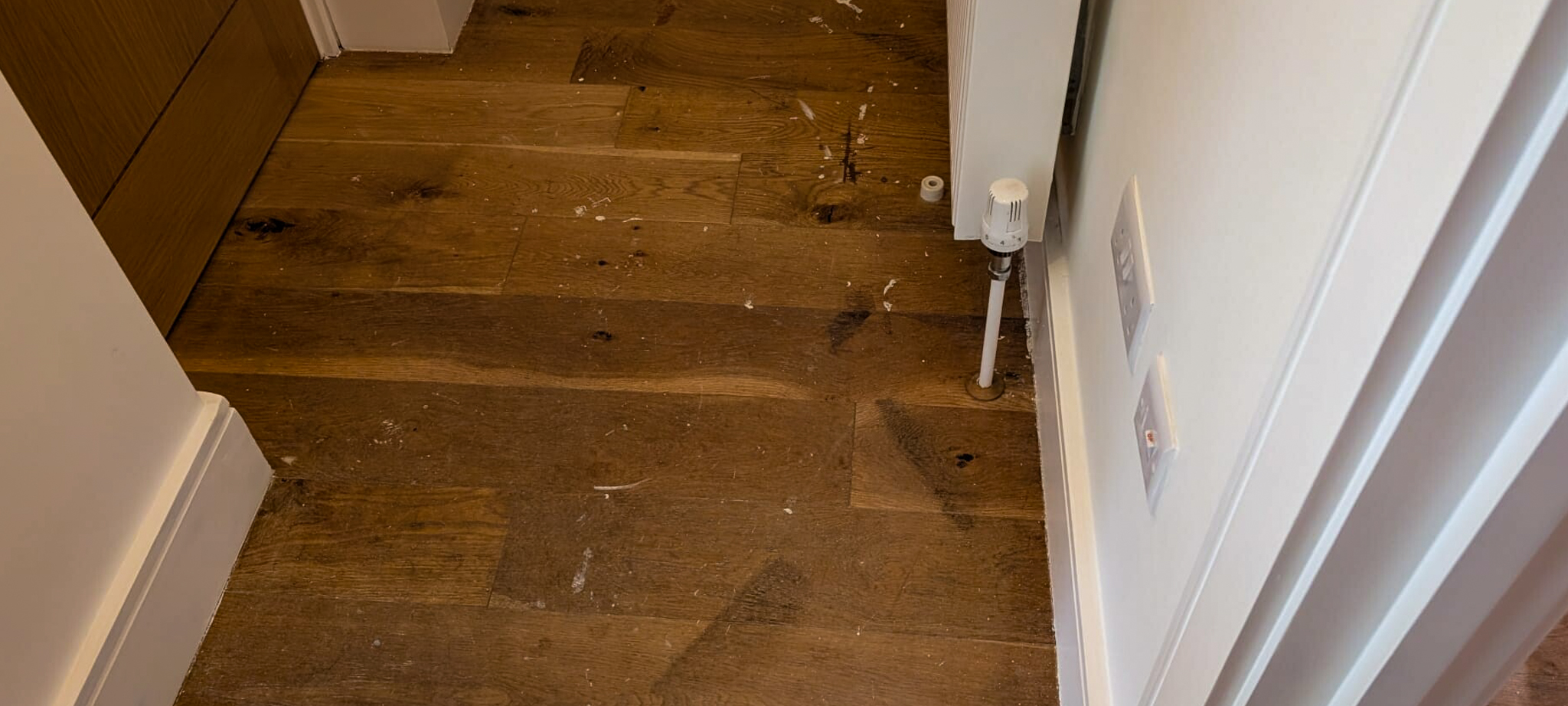 Before Restoring the Hardwood Floor