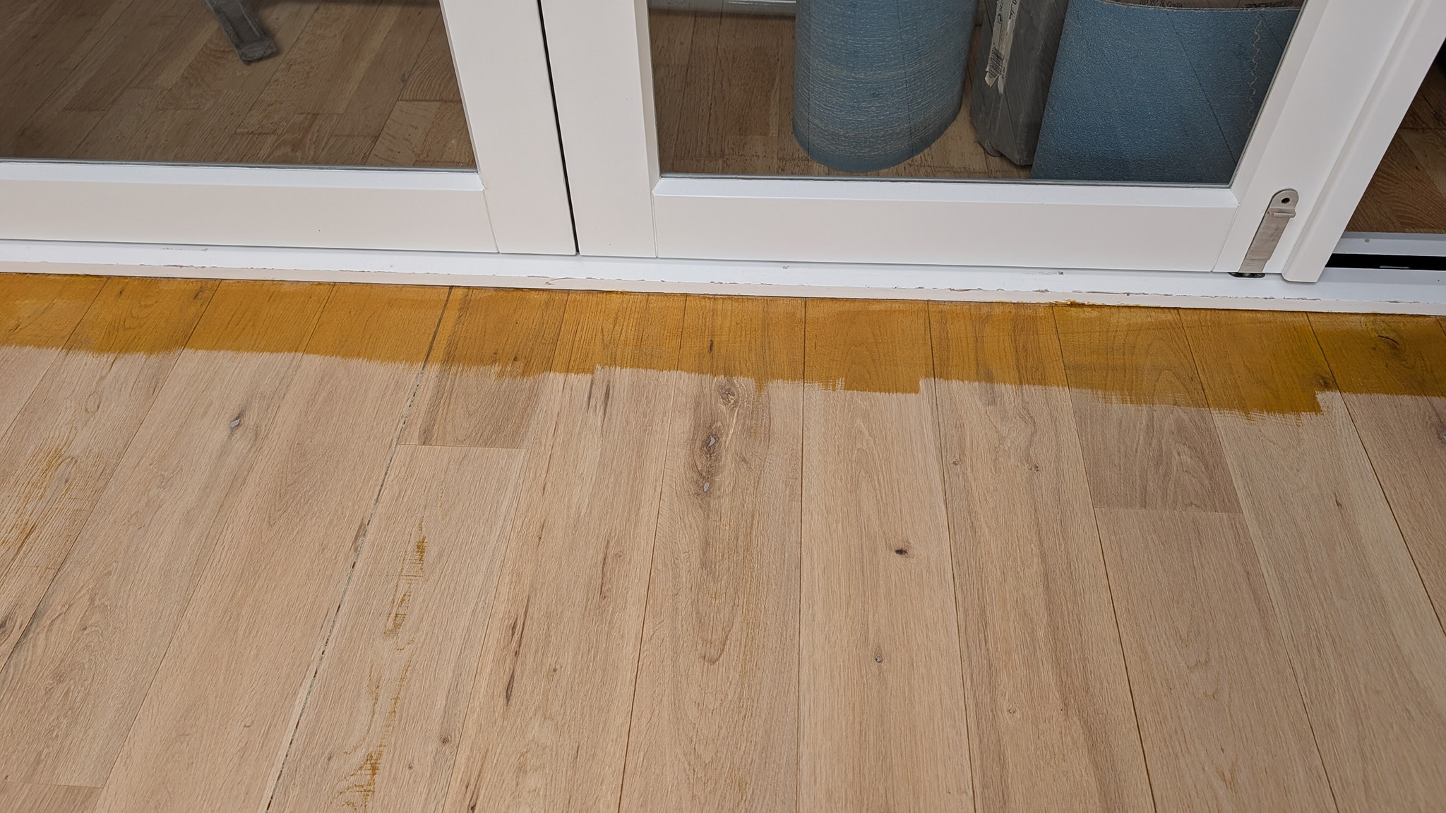 During the Sanding