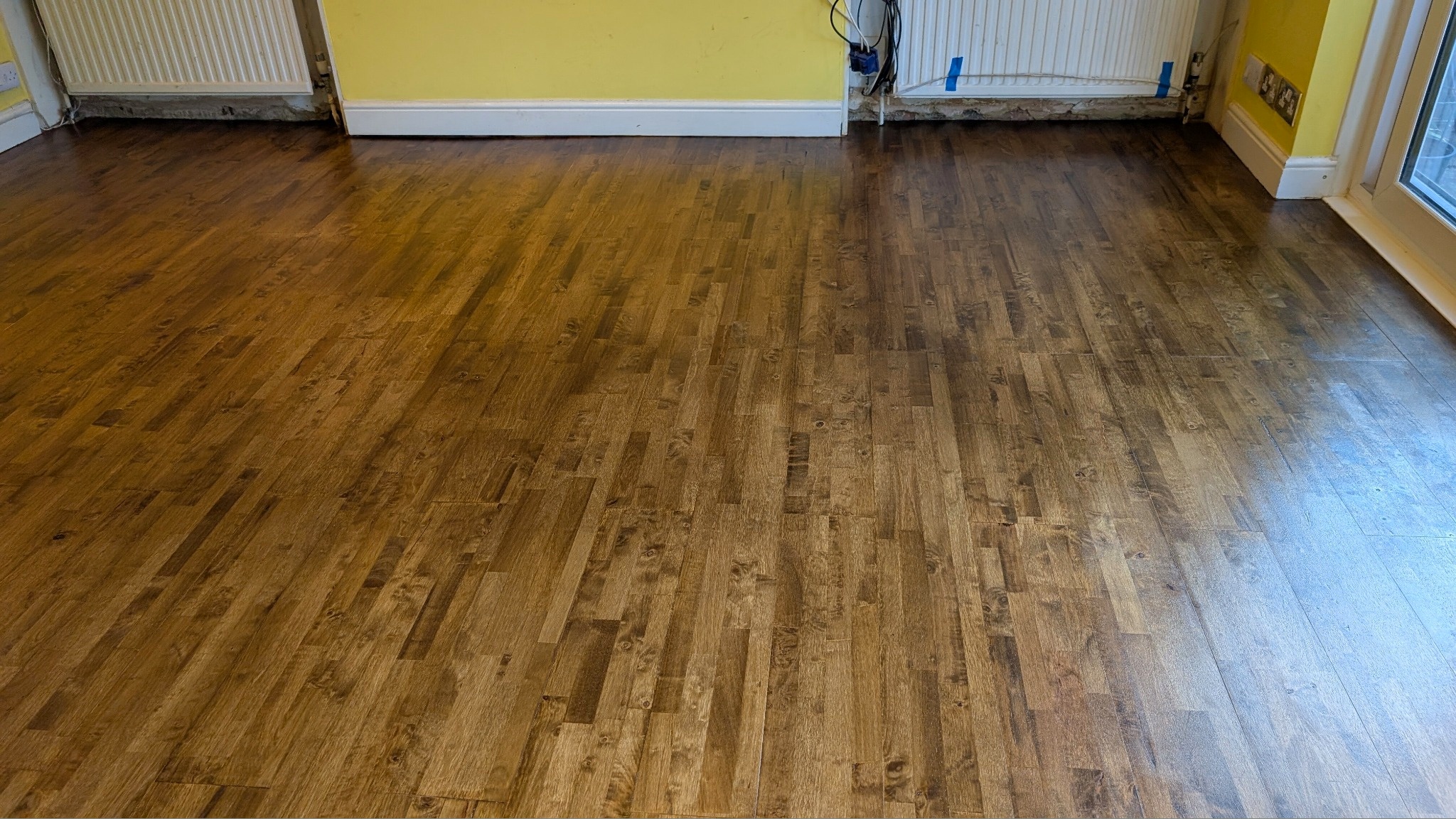 Sanding & Staining Beech Flooring