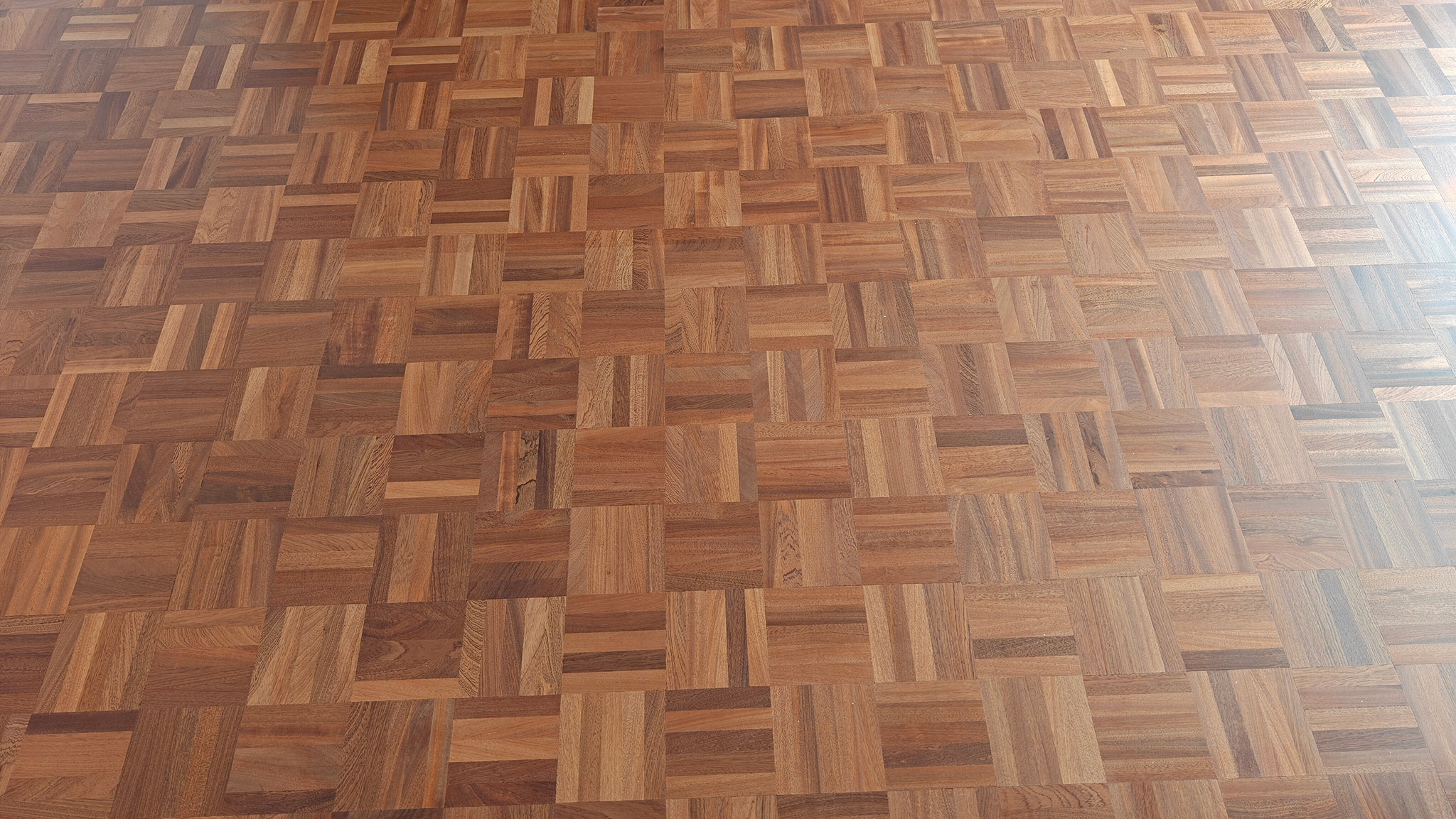 Mahogany Parquet Flooring Installation