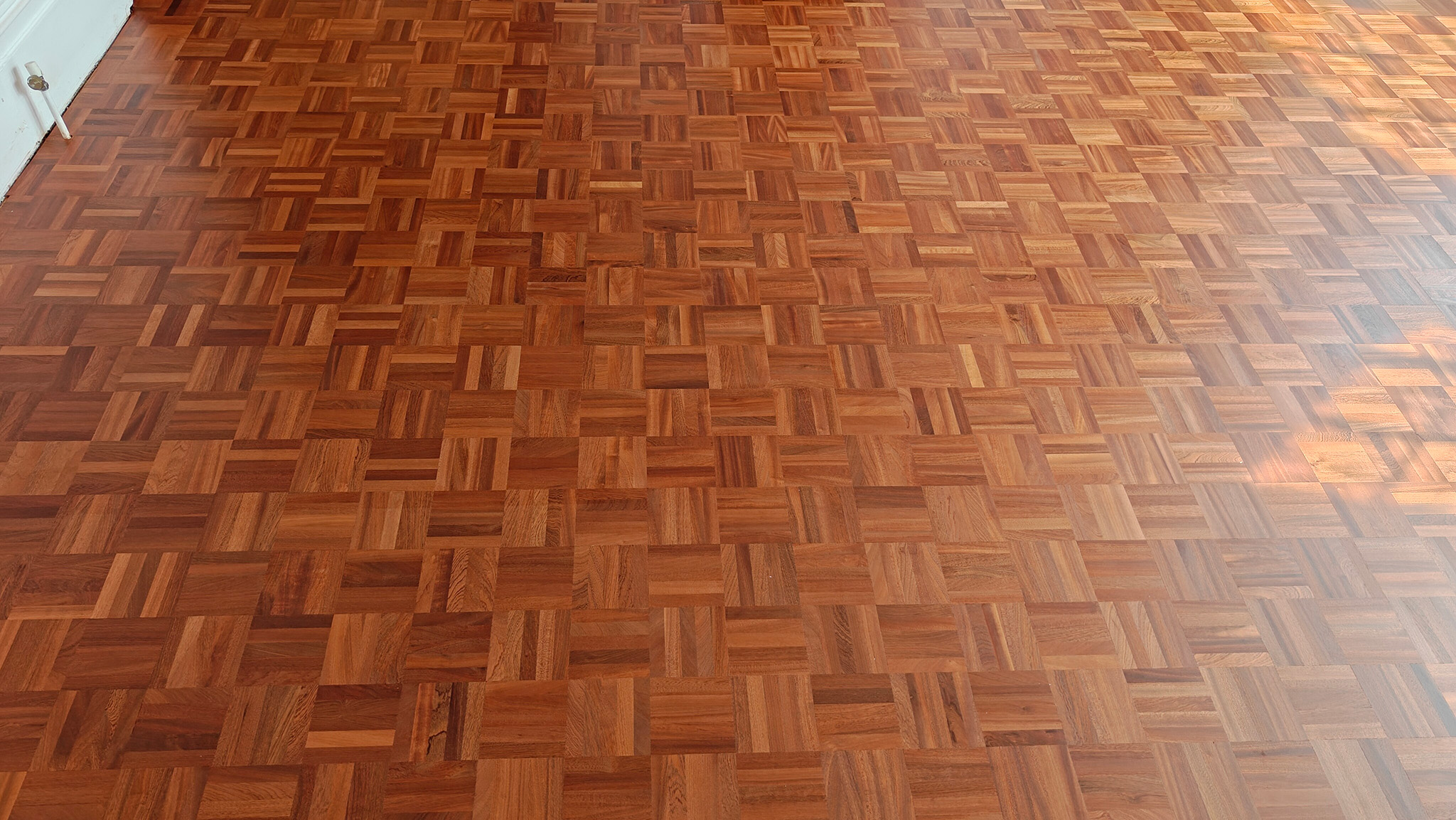 Mahogany Parquet Flooring Installation