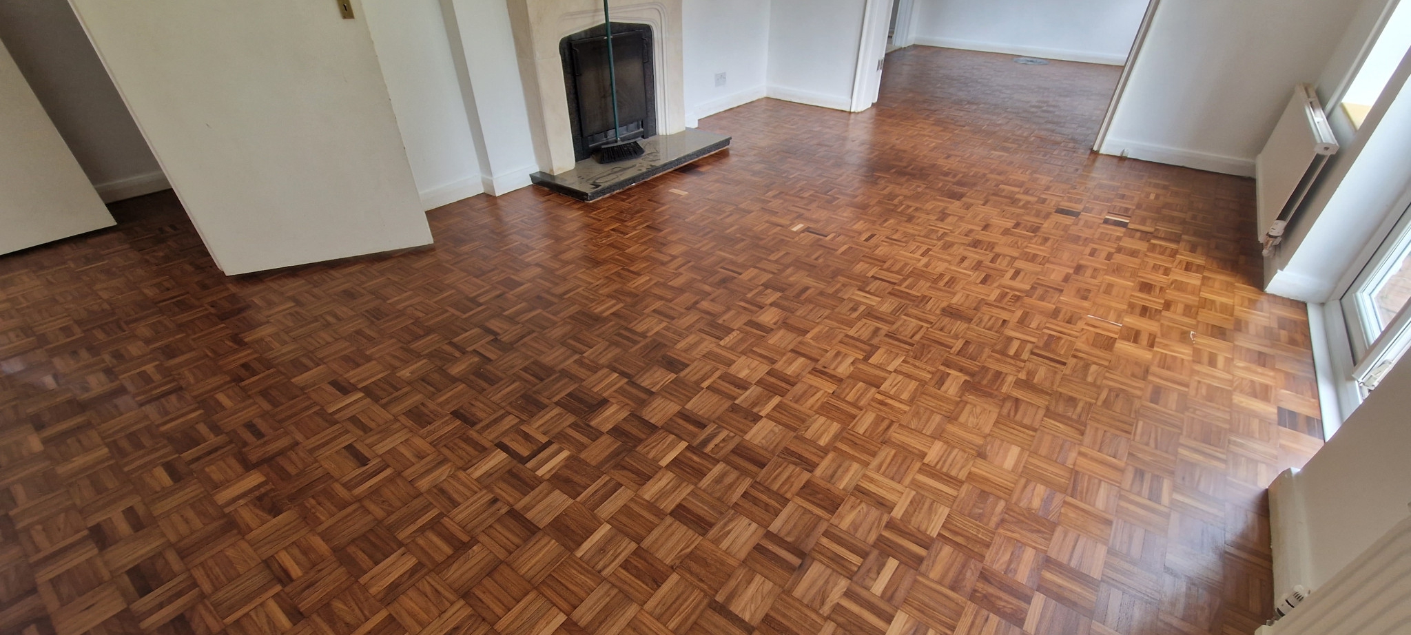Teak Parquet Fingers Flooring Restoration in Hemel Hempstead, HP1, HP2, HP3