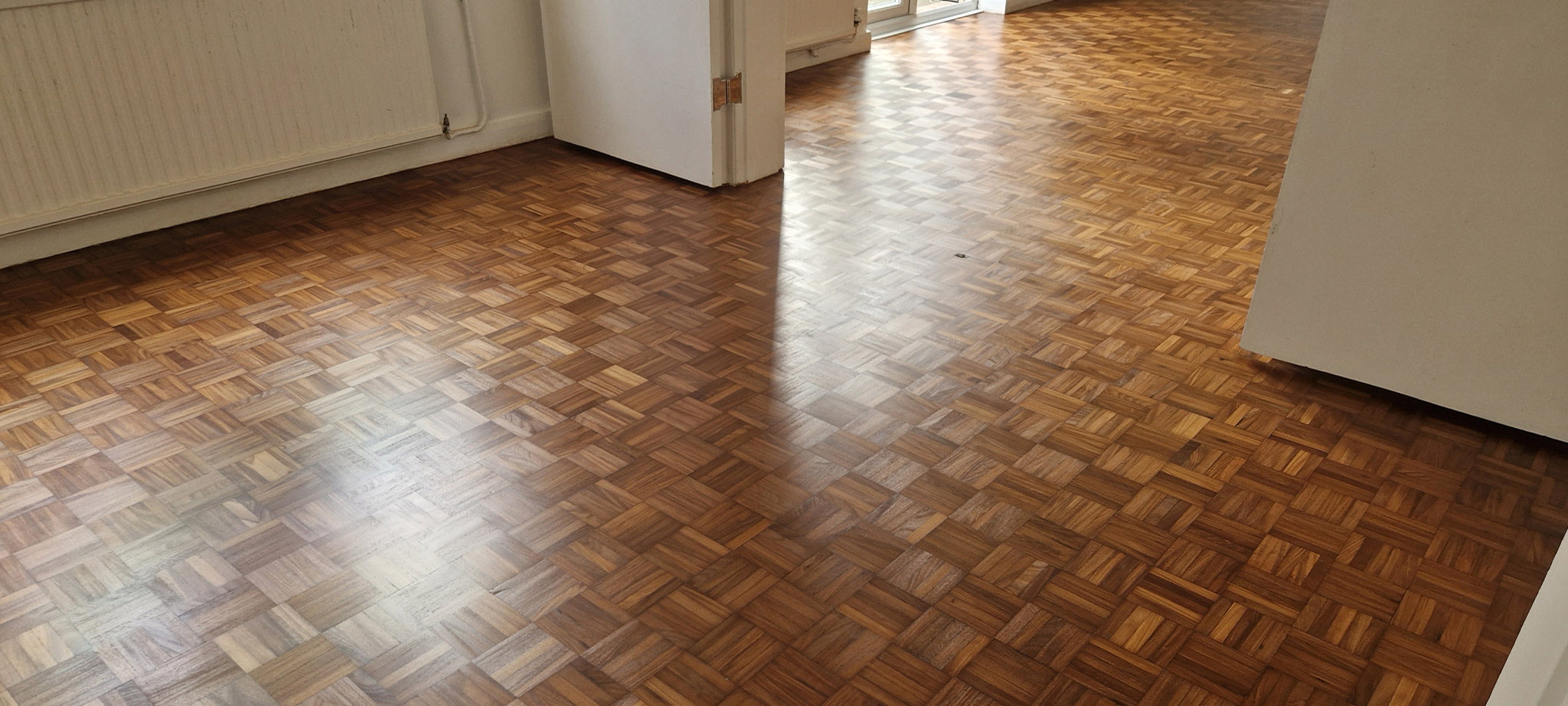 Restoration of Teak Parquet Flooring