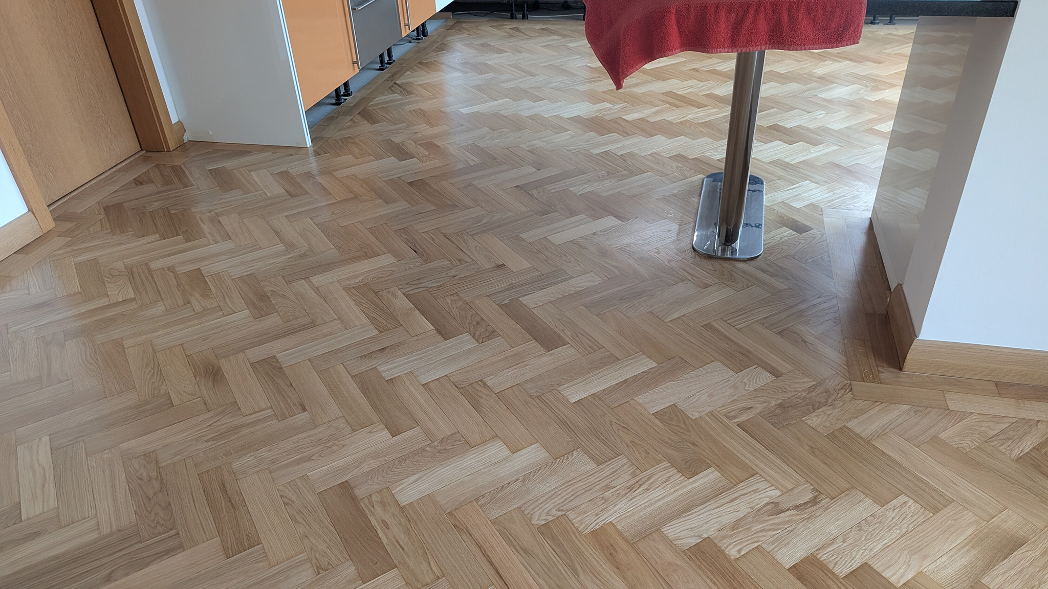 Engineered Oak Flooring Restoration & Gap Filling