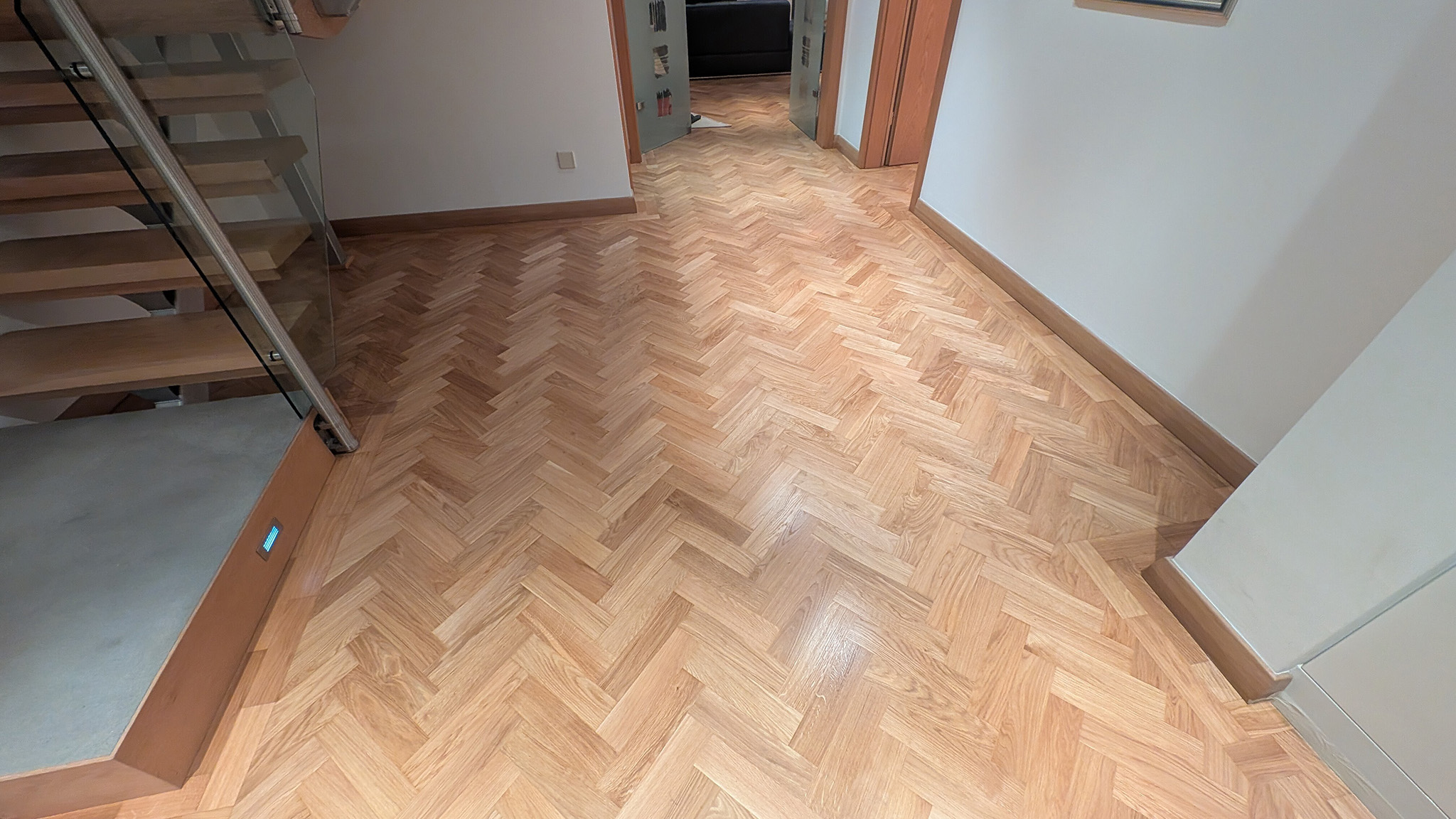 Engineered Oak Flooring Restoration & Gap Filling