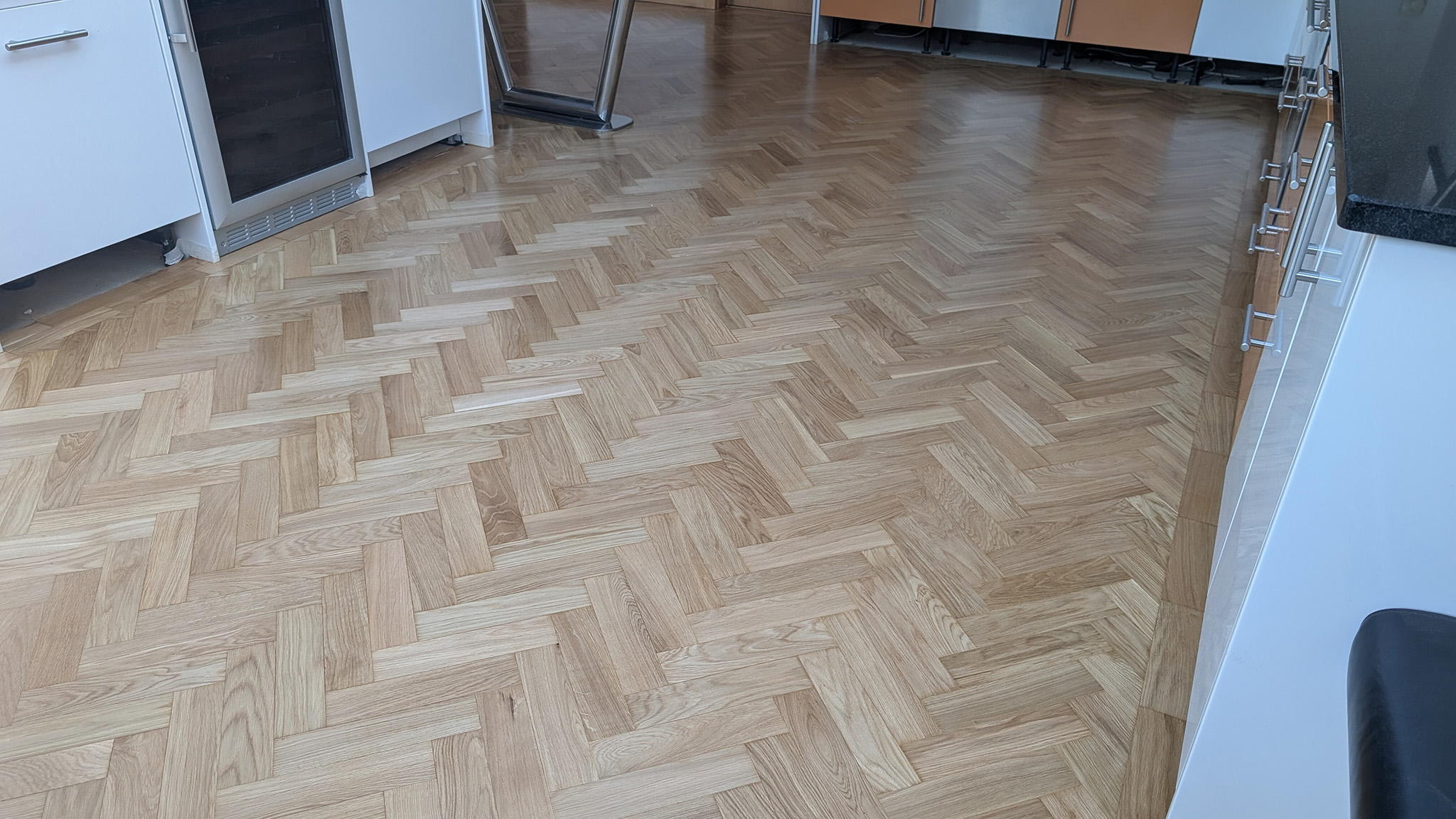 Engineered Oak Flooring Restoration & Gap Filling