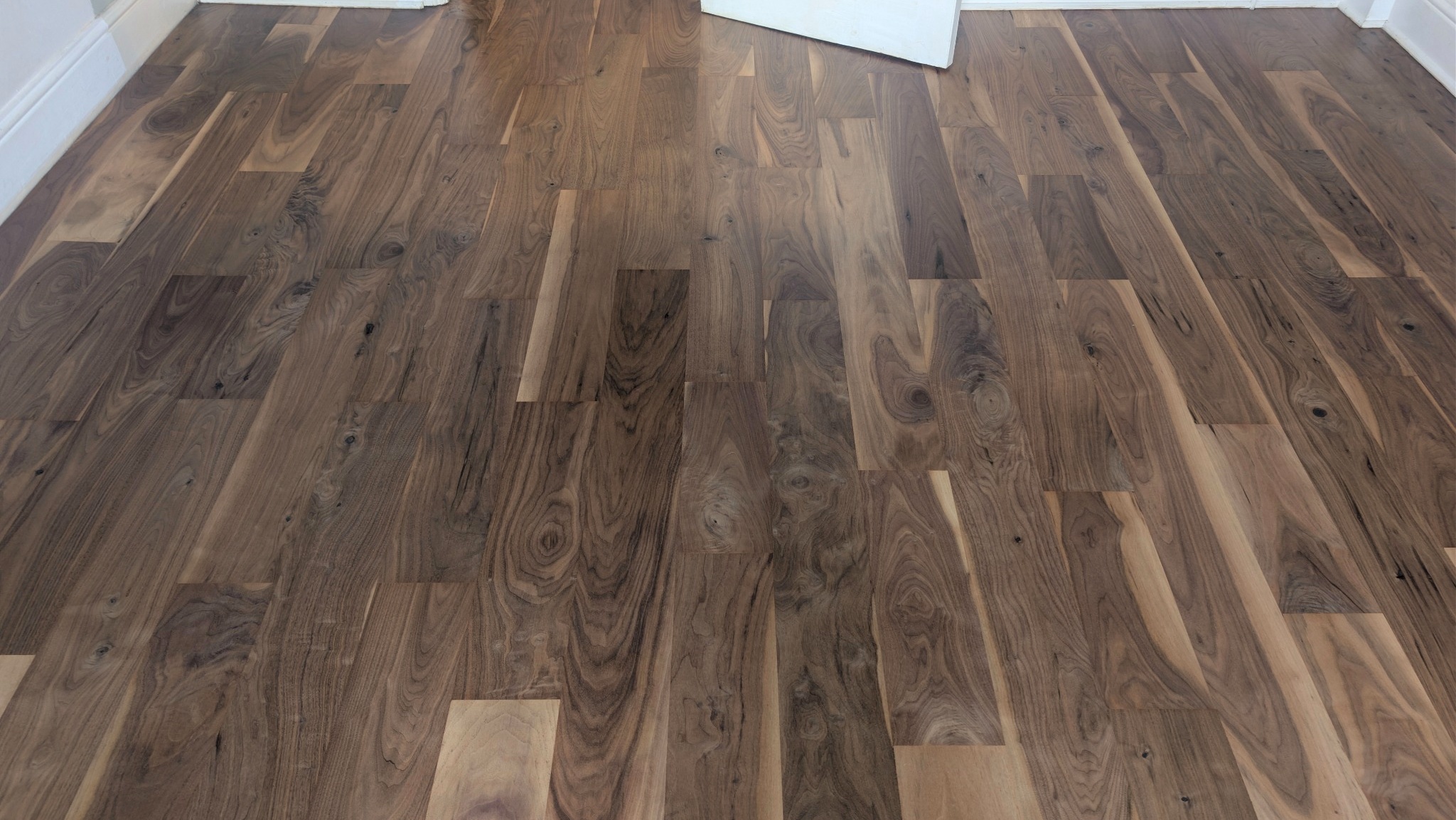Restoration of a Walnut Engineered Wooden Flooring