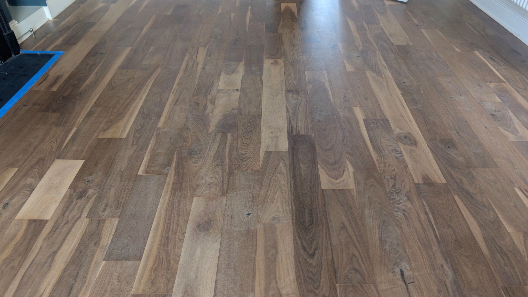 Restoration of a Walnut Engineered Wooden Flooring