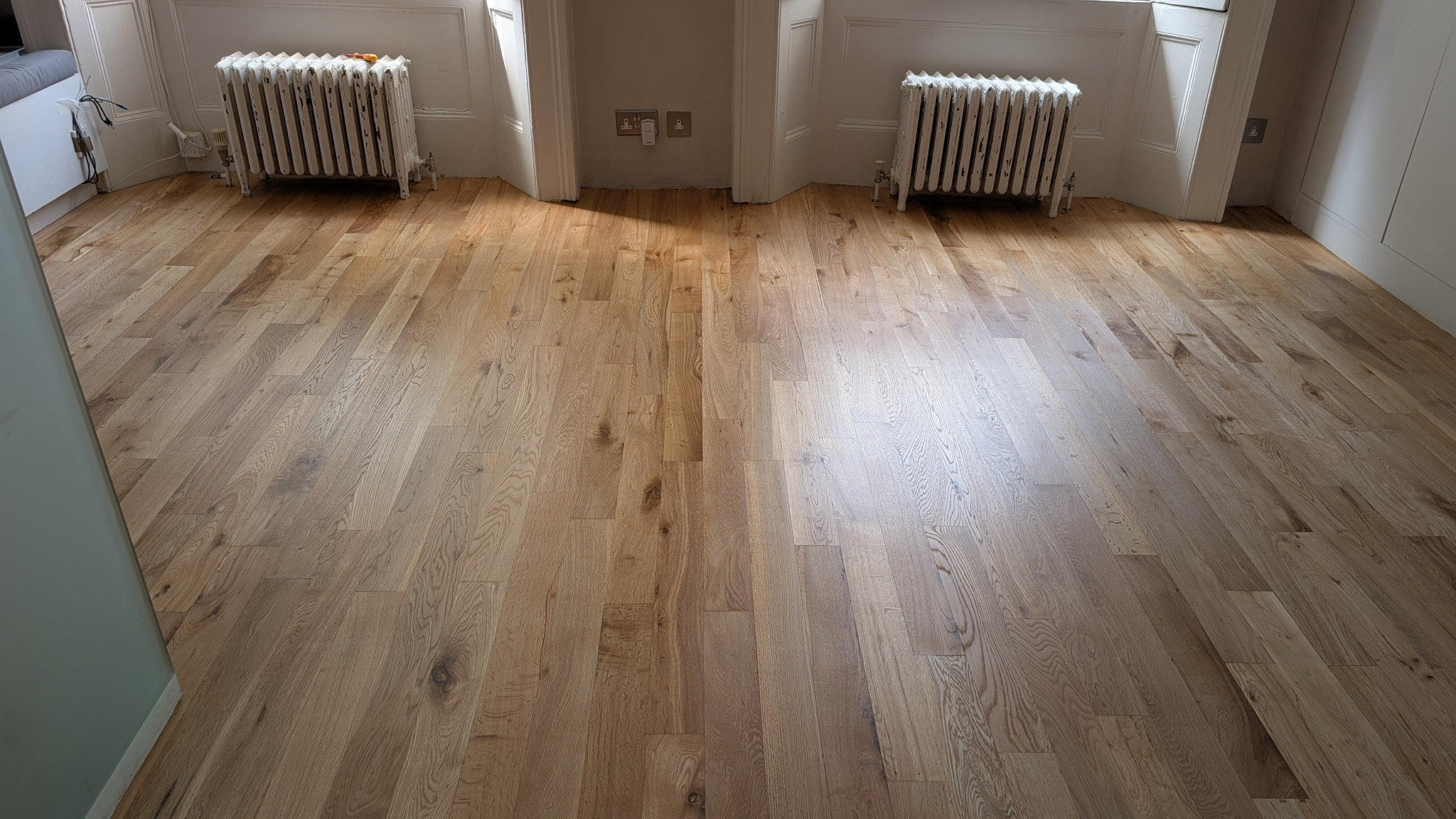 Engineered Oak Flooring Sanding & Worktop Restoration in Pimlico, SW1